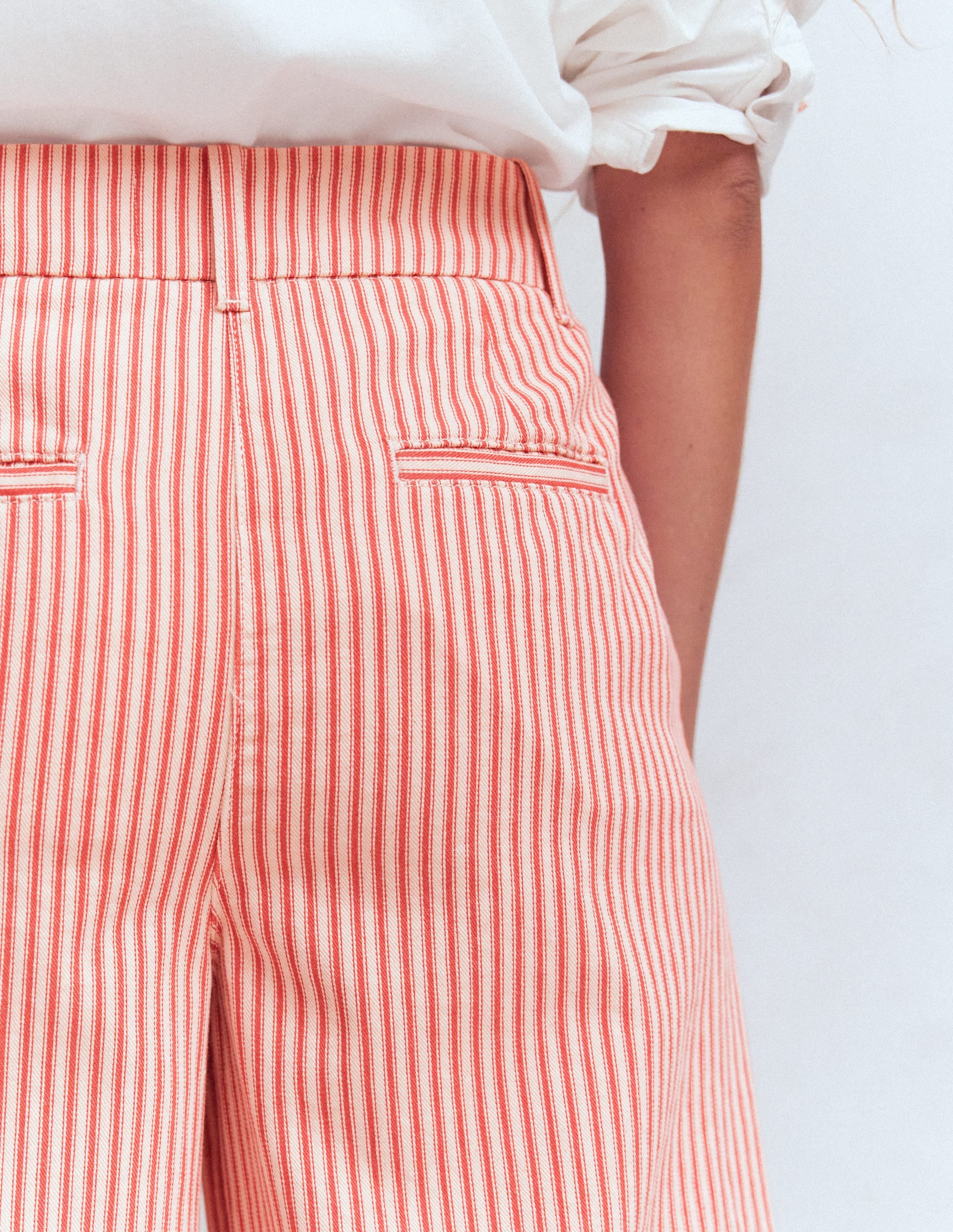 Pantalon large Kensington-Coutil rouge - Image 5