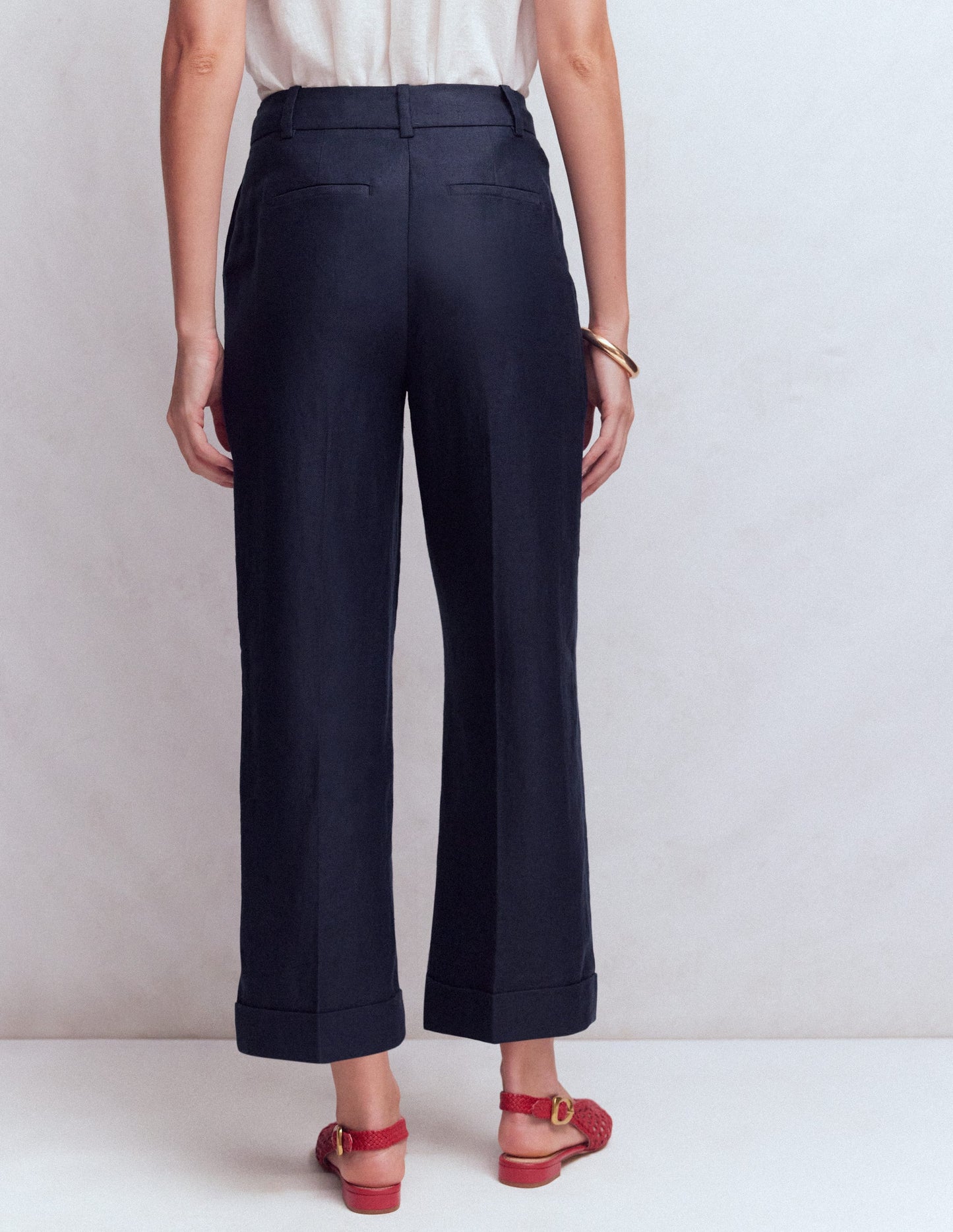 Bloomsbury Leinenhose-Marineblau