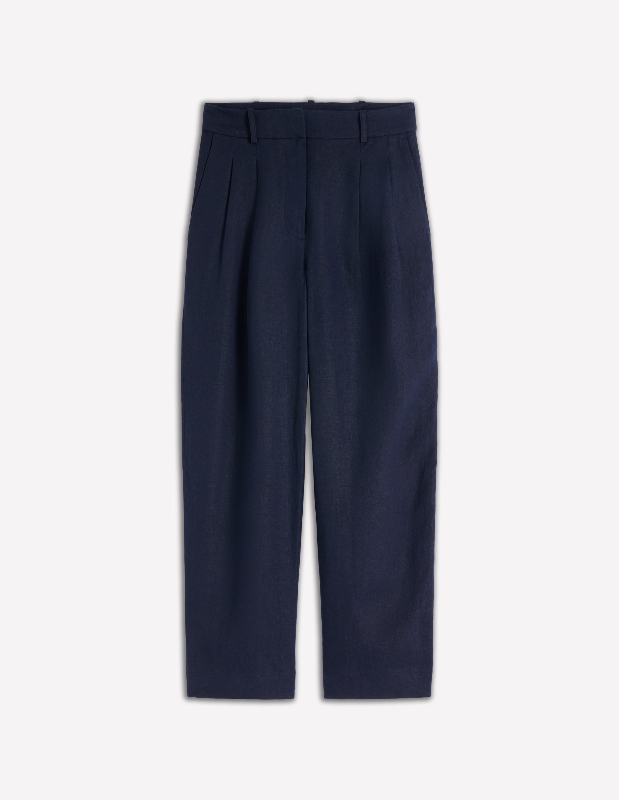 Pantalon Bloomsbury en lin-Bleu marine - Image 6