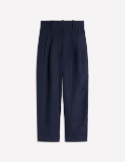 Bloomsbury Leinenhose-Marineblau-6