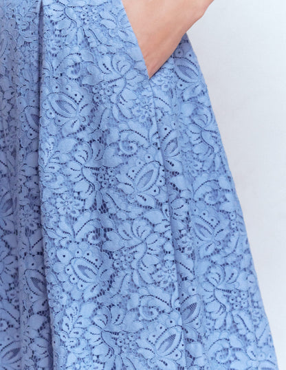 Verity Spitzenrock-Kobaltblau-2