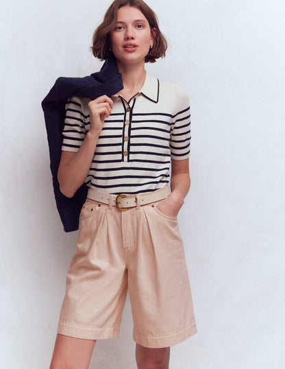 Denim-Bermudashorts-Beige-1