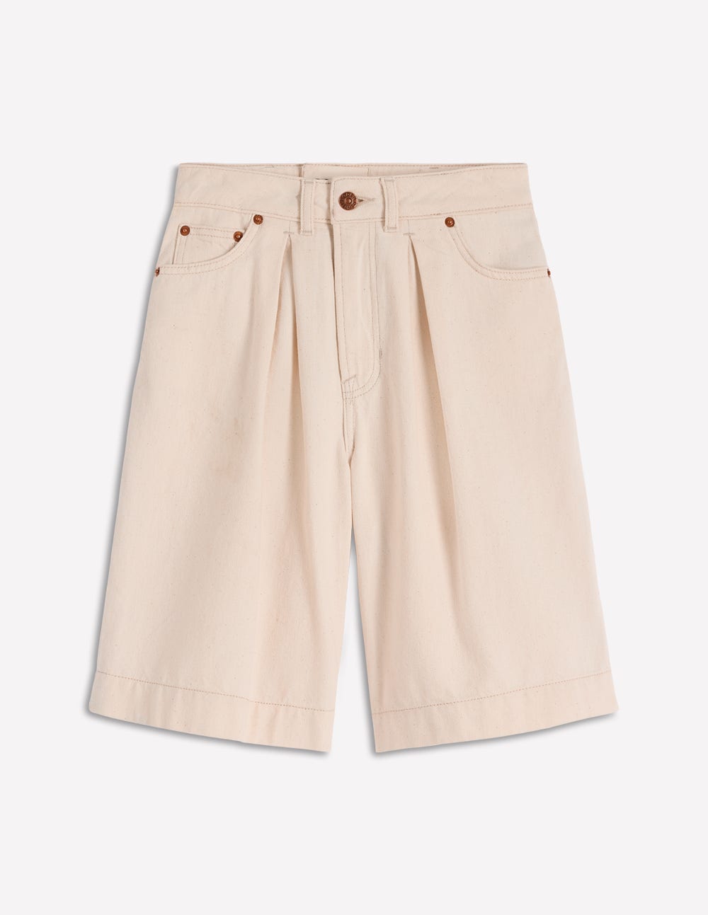 Denim-Bermudashorts-Beige - Image 6
