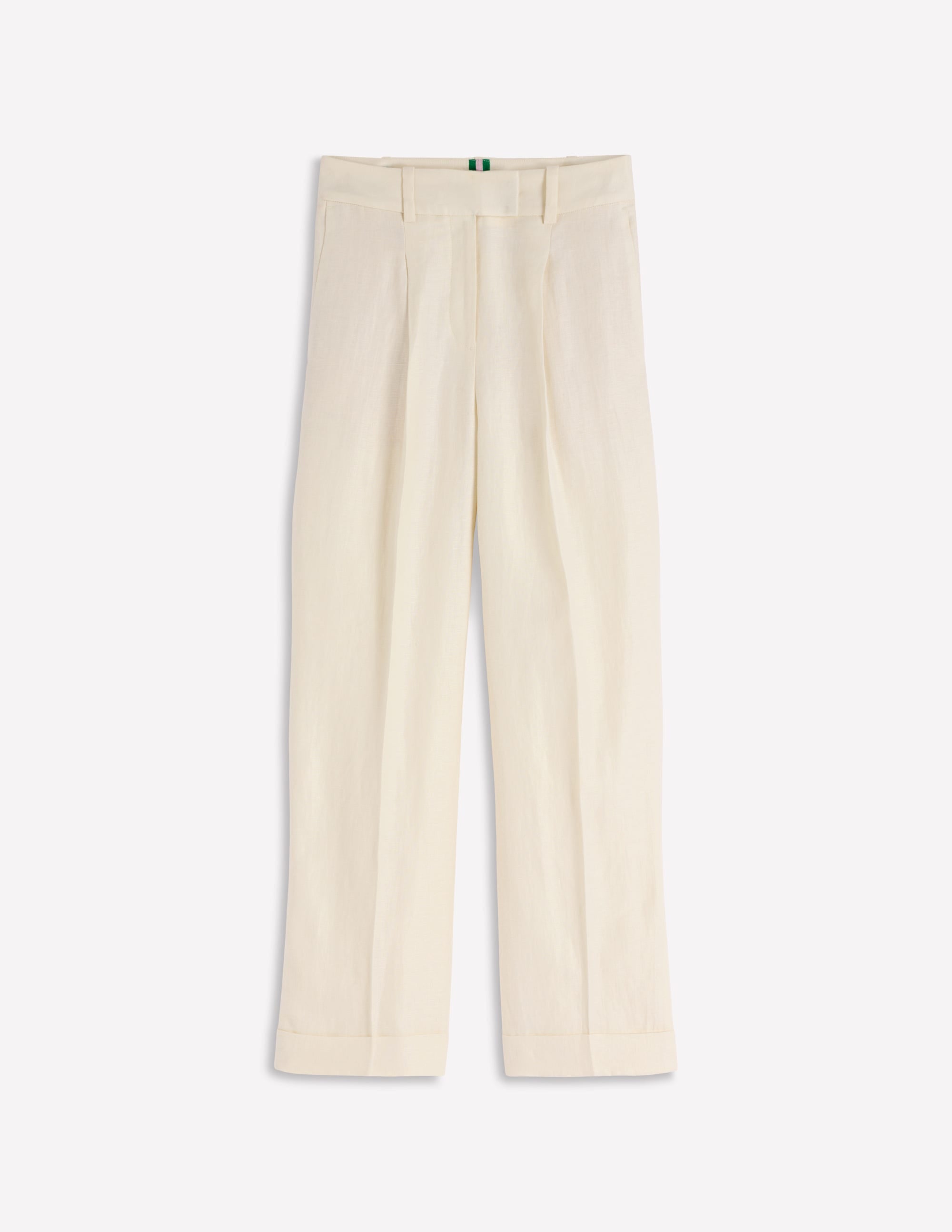 Chiswick Leinenhose mit verkürztem Schnitt-Naturweiß - Image 6