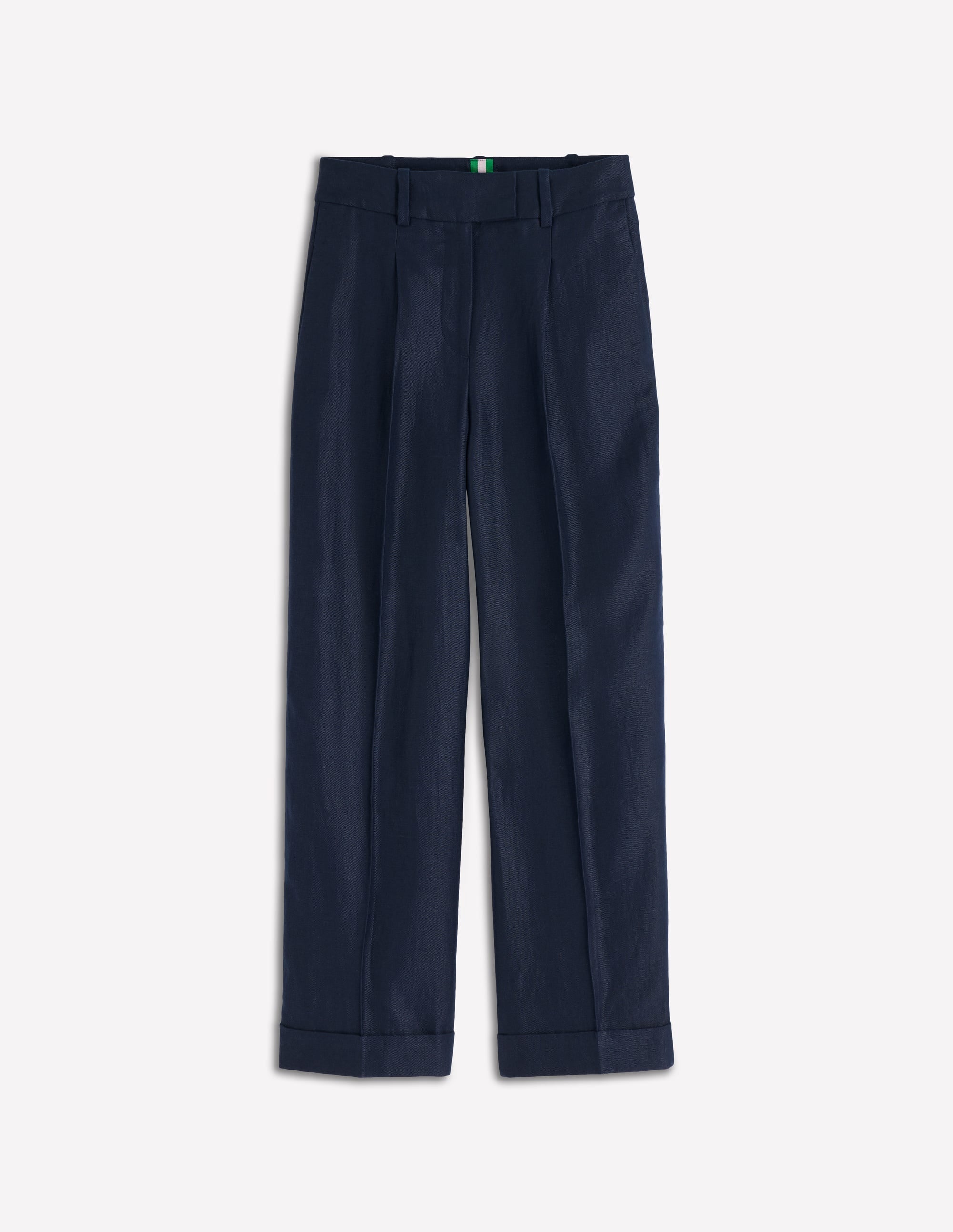 Chiswick Leinenhose mit verkürztem Schnitt-Marineblau - Image 5