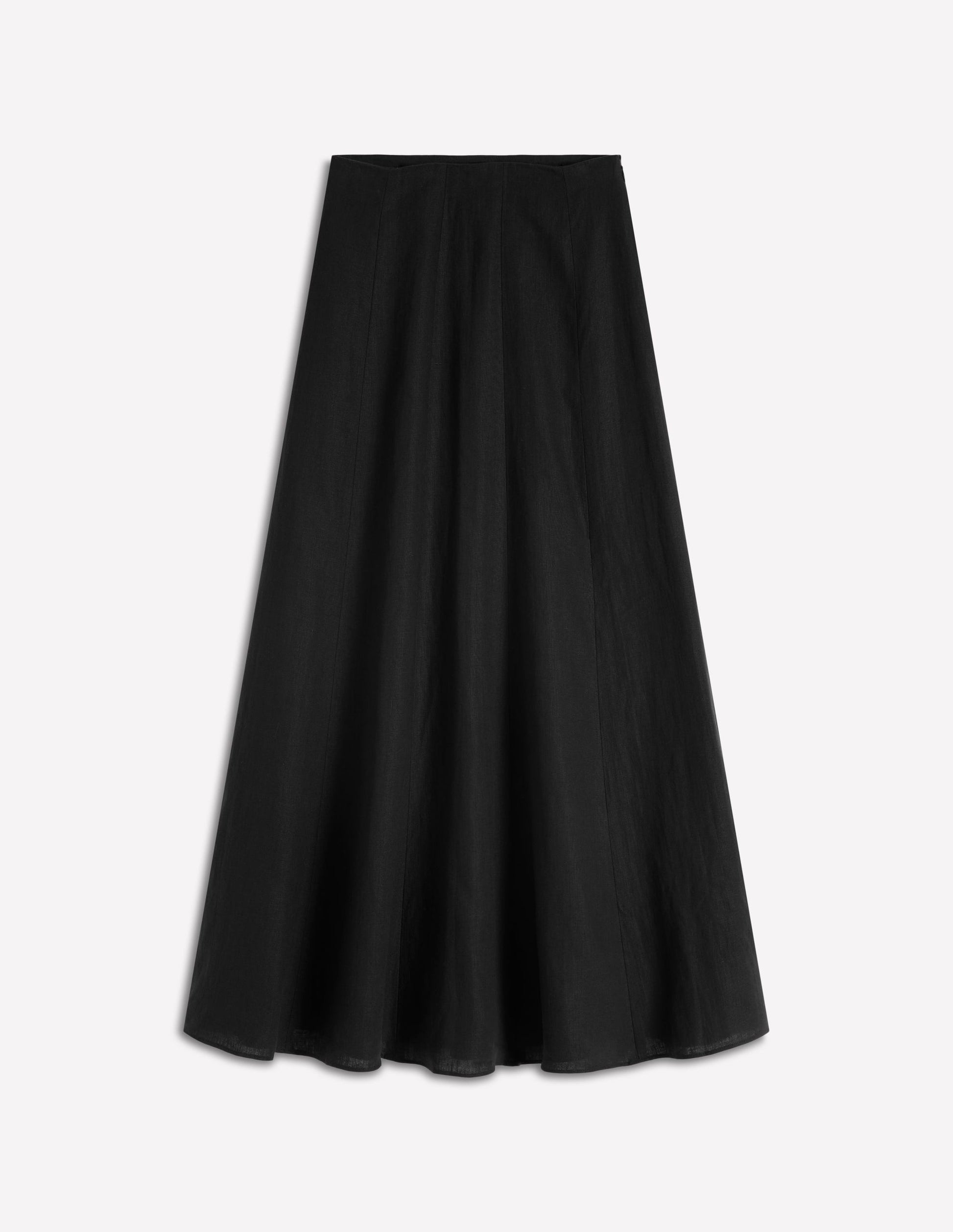 Miriam Linen Maxi Skirt-Black-5