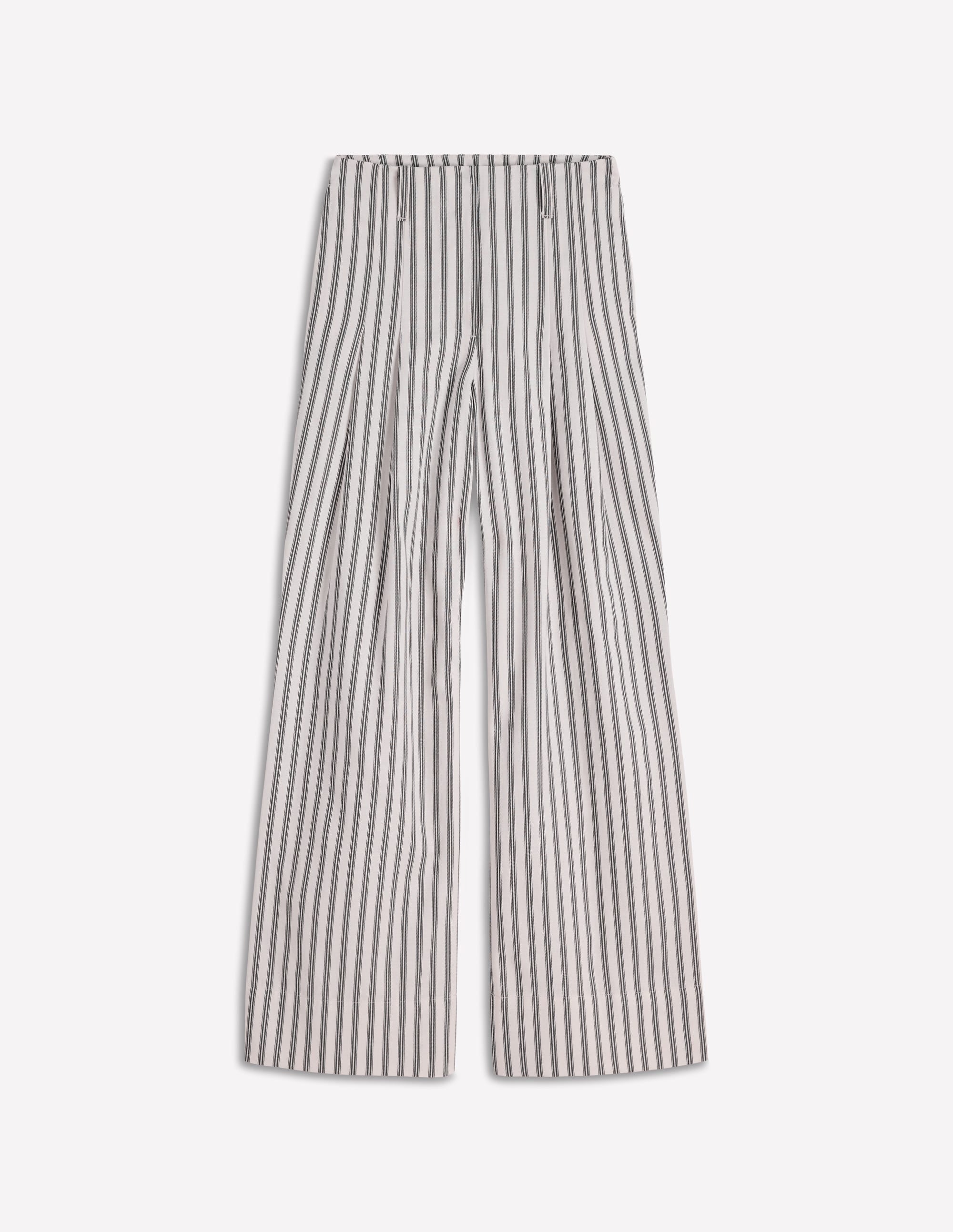 Mayfair Taillierte Hose-Naturweiß/Navy, Gestreift - Image 8