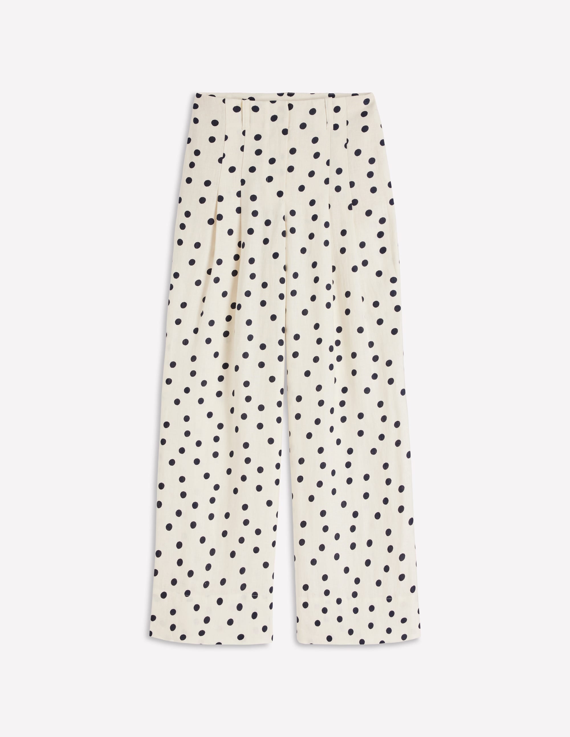 Mayfair Leinenhose-Naturweiß, Gemalte Tupfen - Image 6