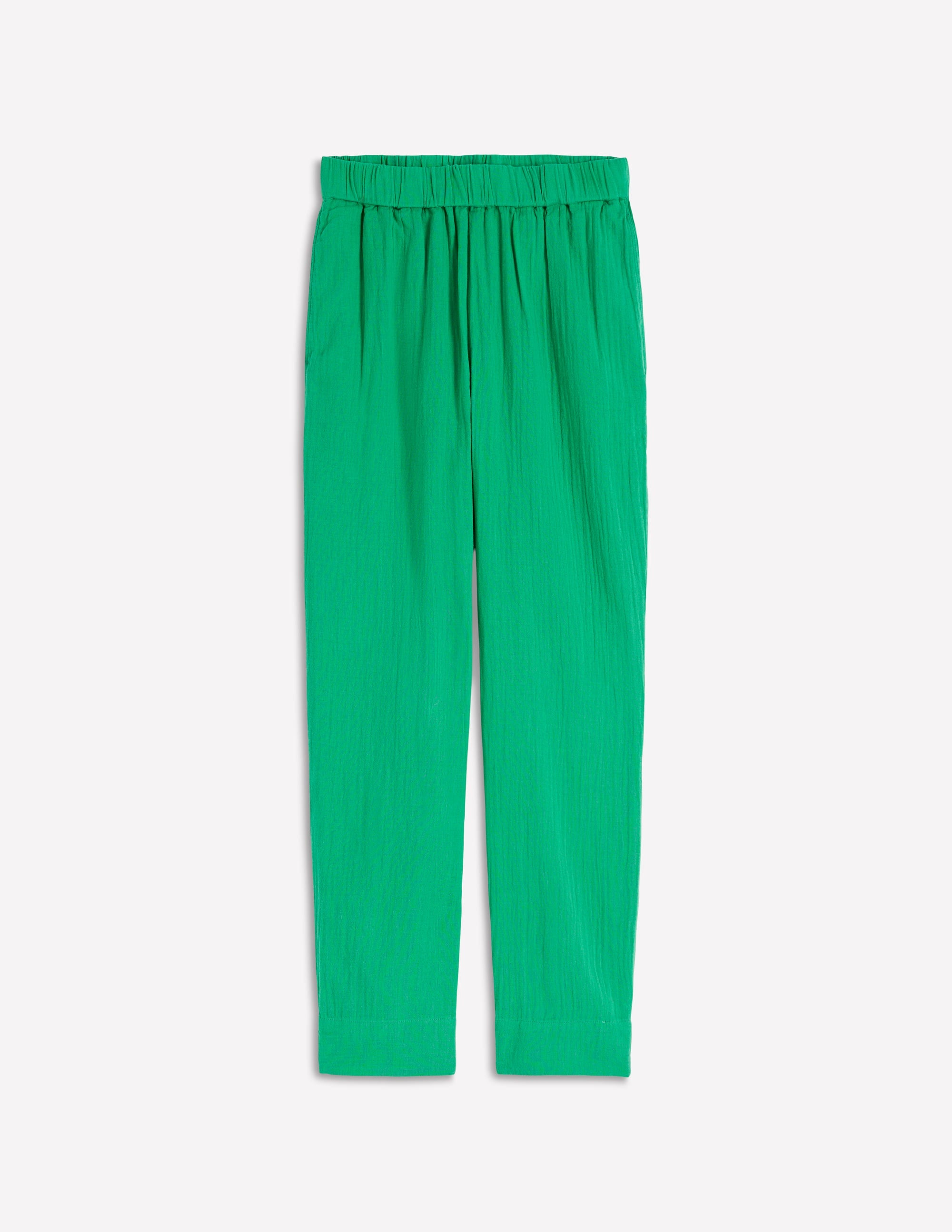 Verkürzte Doppeltuch-Hose-Kleeblattgrün - Image 7