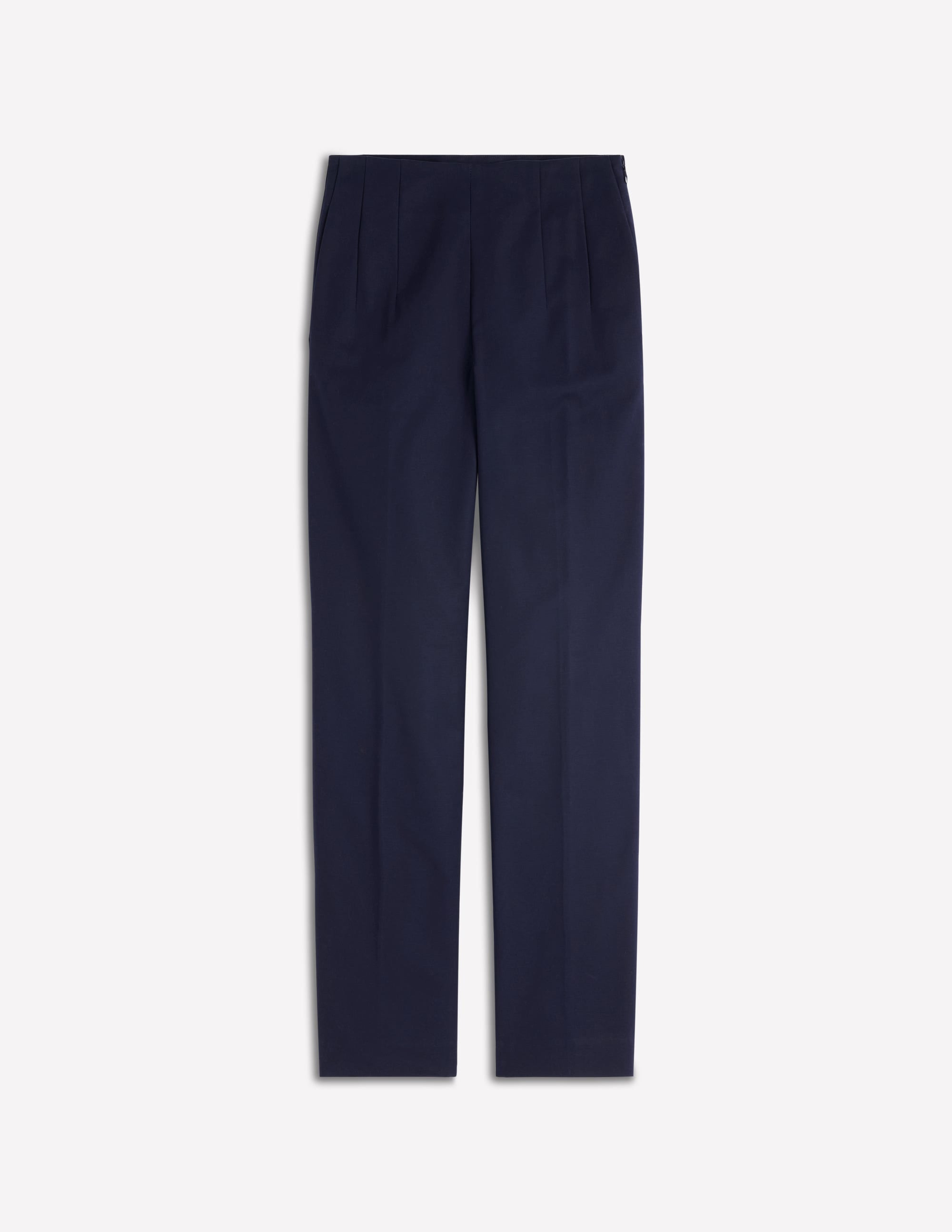 Schmal geschnittene Baumwollhose-Marineblau - Image 5