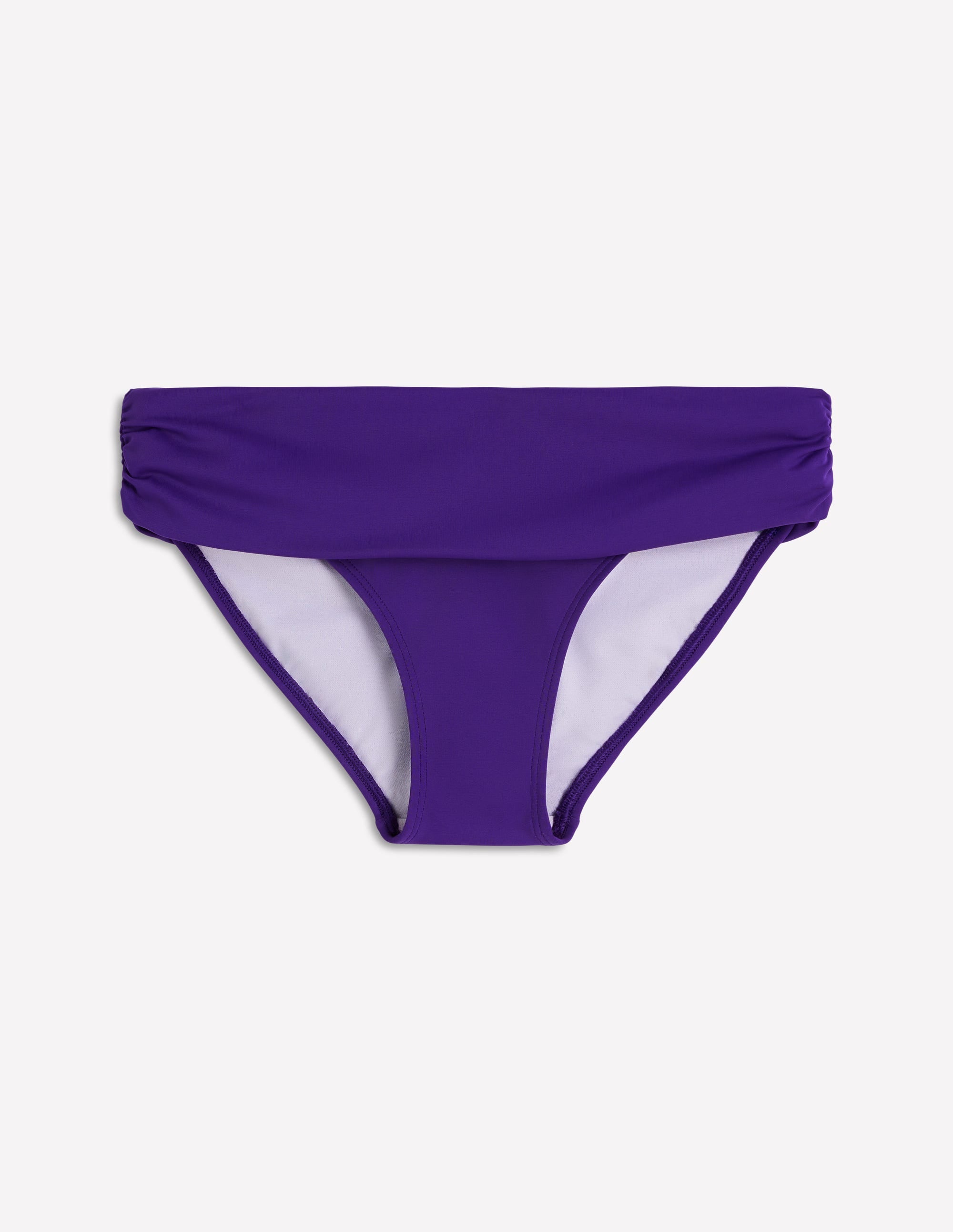 Klassische Bikinihose mit umgeschlagenem Bund-Kobalt - Image 6