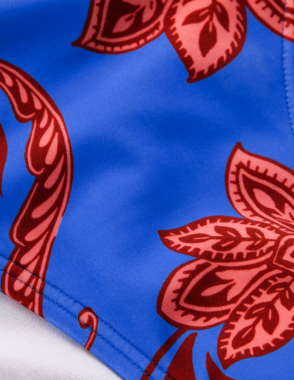 Klassische Bikinihose-Blau, Elegante Blüten-6