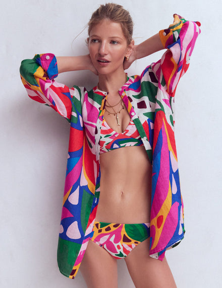 Classic Bikini Bottoms-Multi, Leafy Cascade