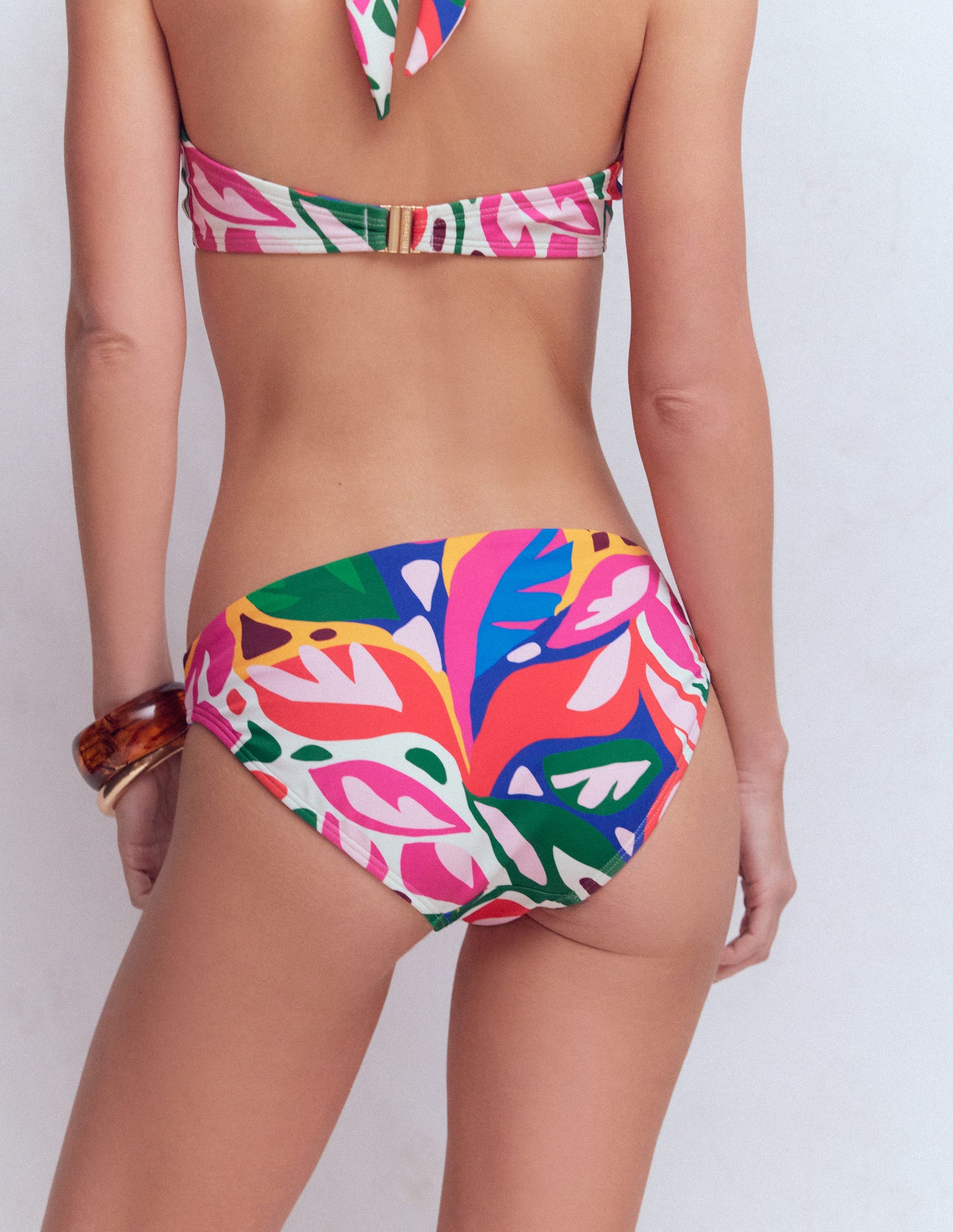 Bas de bikini intemporel-Multi, motif Leafy Cascade-3