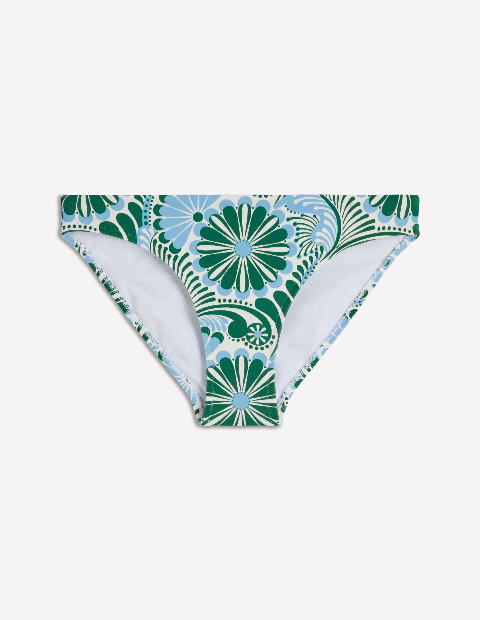 Bas de bikini intemporel-Bleu aérien, motif Euphoric Gardens - Image 6