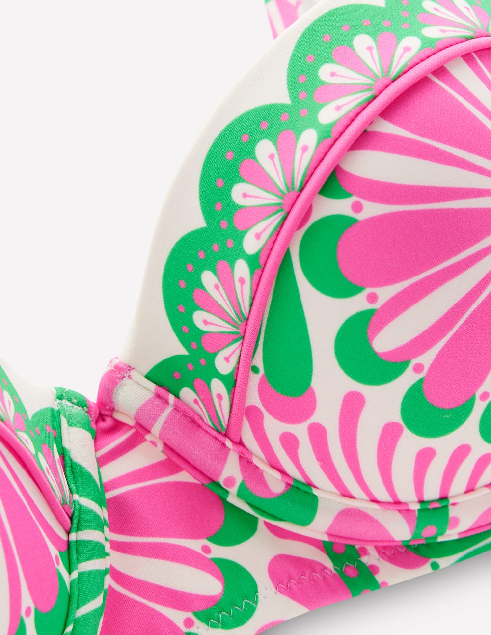 Rhodes Bikinioberteil in Körbchengröße-Rosa, Euphorische Gärten-8