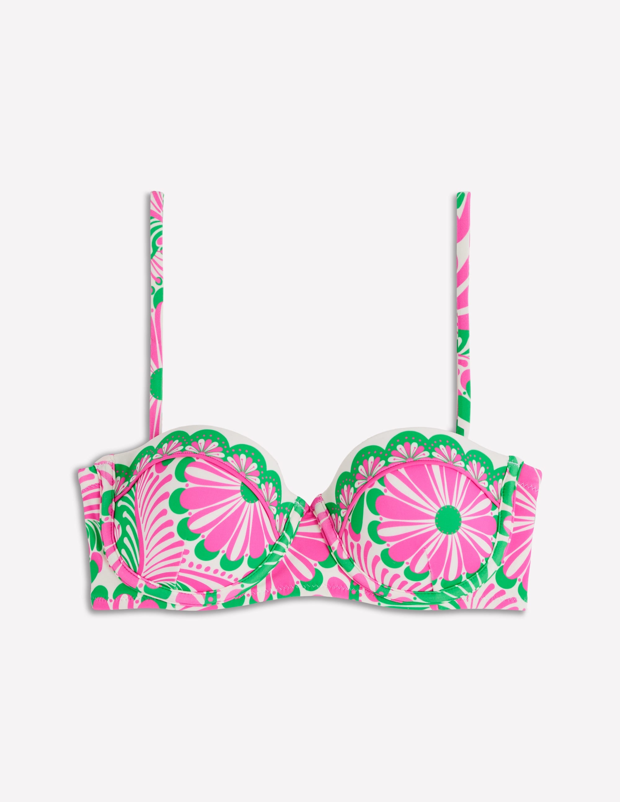 Rhodes Bikinioberteil in Körbchengröße-Rosa, Euphorische Gärten - Image 7
