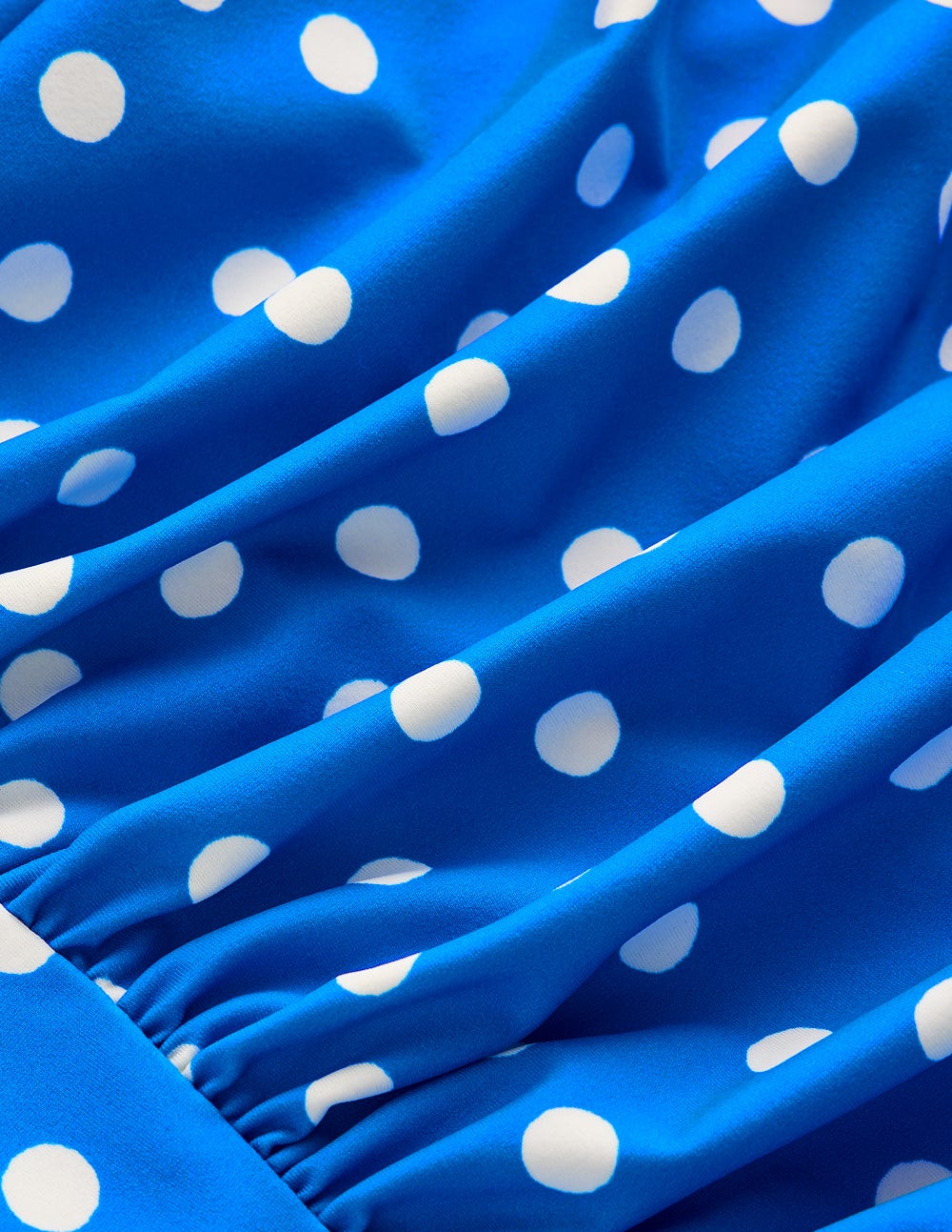 Kythira Geraffter Badeanzug-Blau, Gemalte Tupfen-9