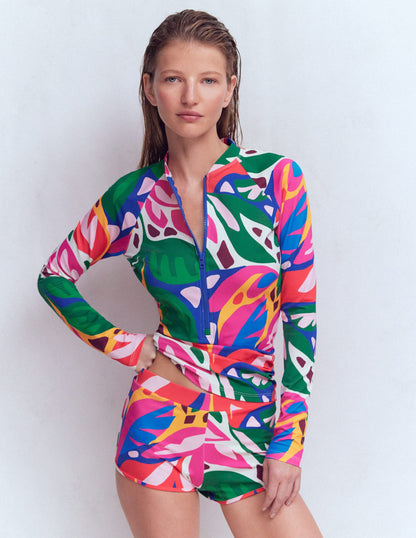 Badeshorts-Bunt, Blattkaskade-4