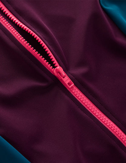 Raglan-Badeshirt mit Sonnenschutz-Lila, Blockfarben-6