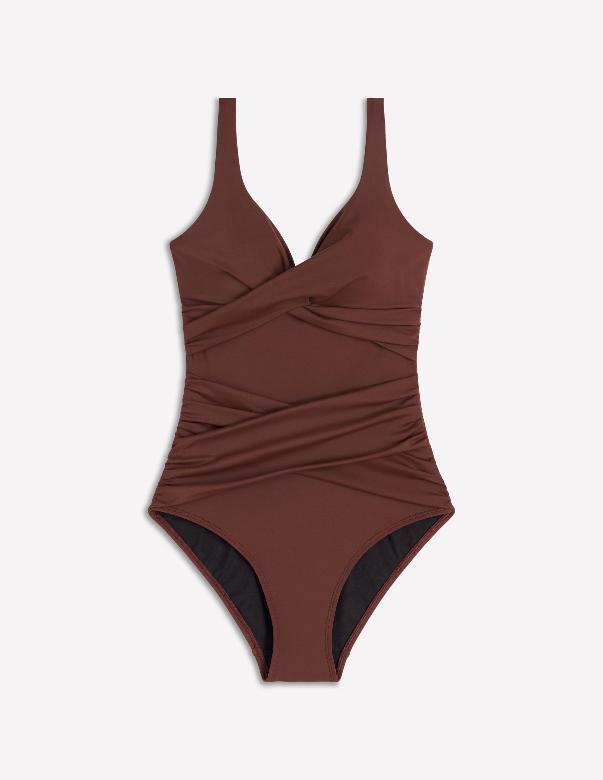Maillot de bain croisé-Chocolat amer-7