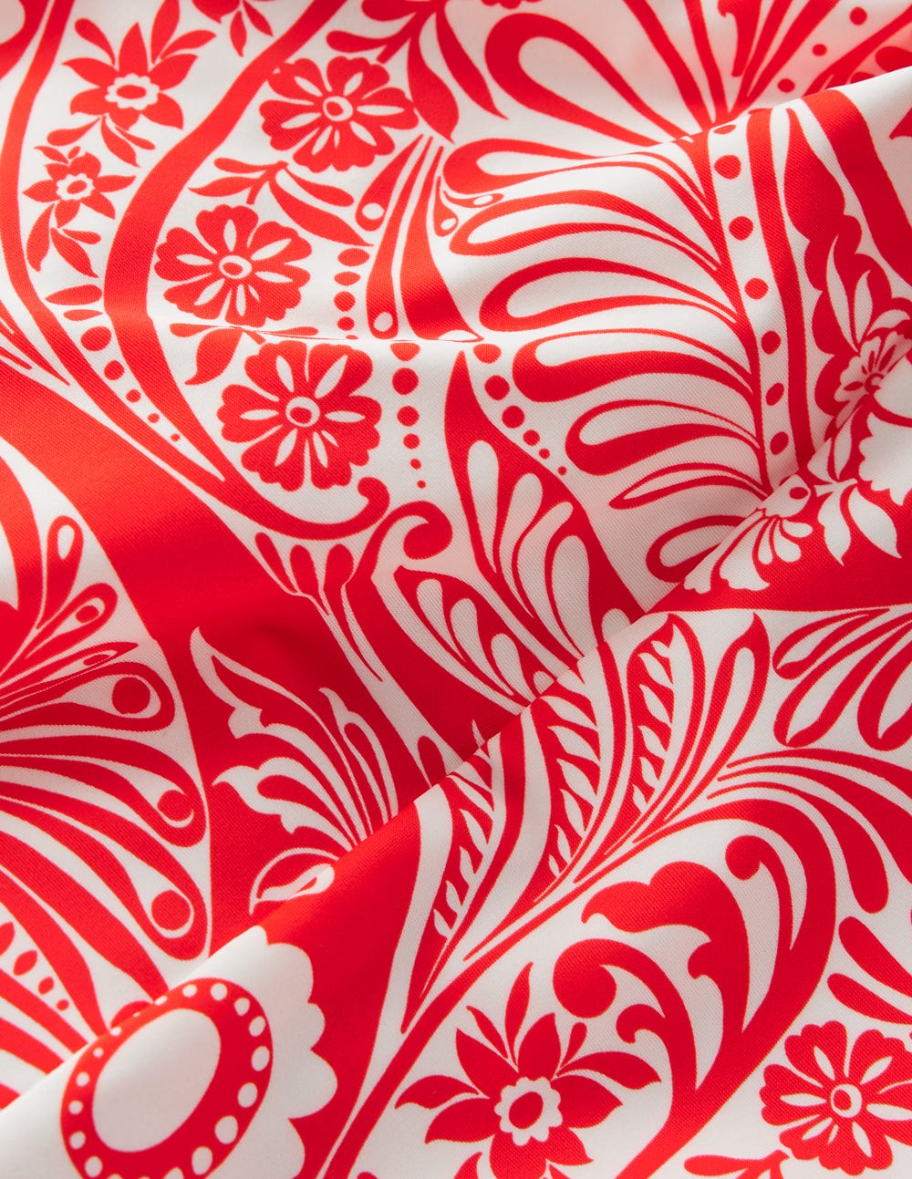 Wickel-Badeanzug-Mohnblumenrot, Verwunschenes Paisleymuster-6