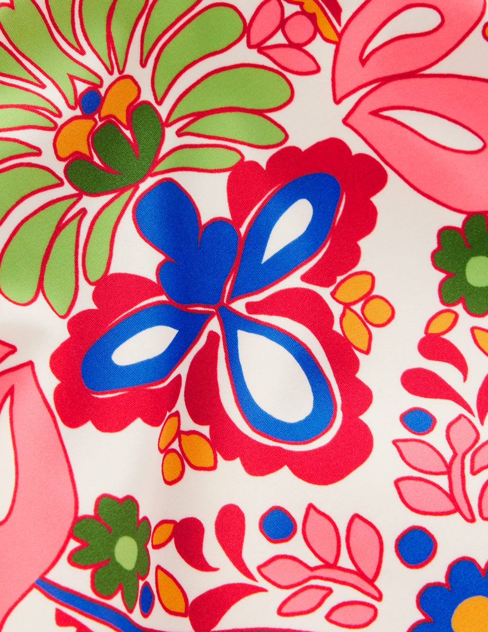 Träger-Badeanzug mit Druck-Bunt, Verwunschene Gardenie-8