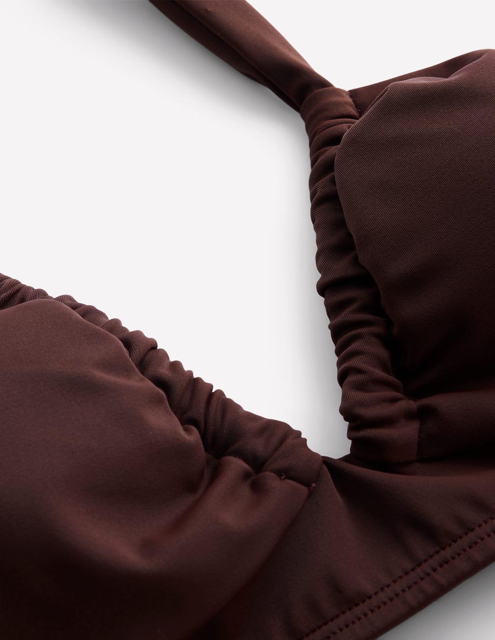 Minori Neckholder-Bikinioberteil zum Binden-Zimt-7