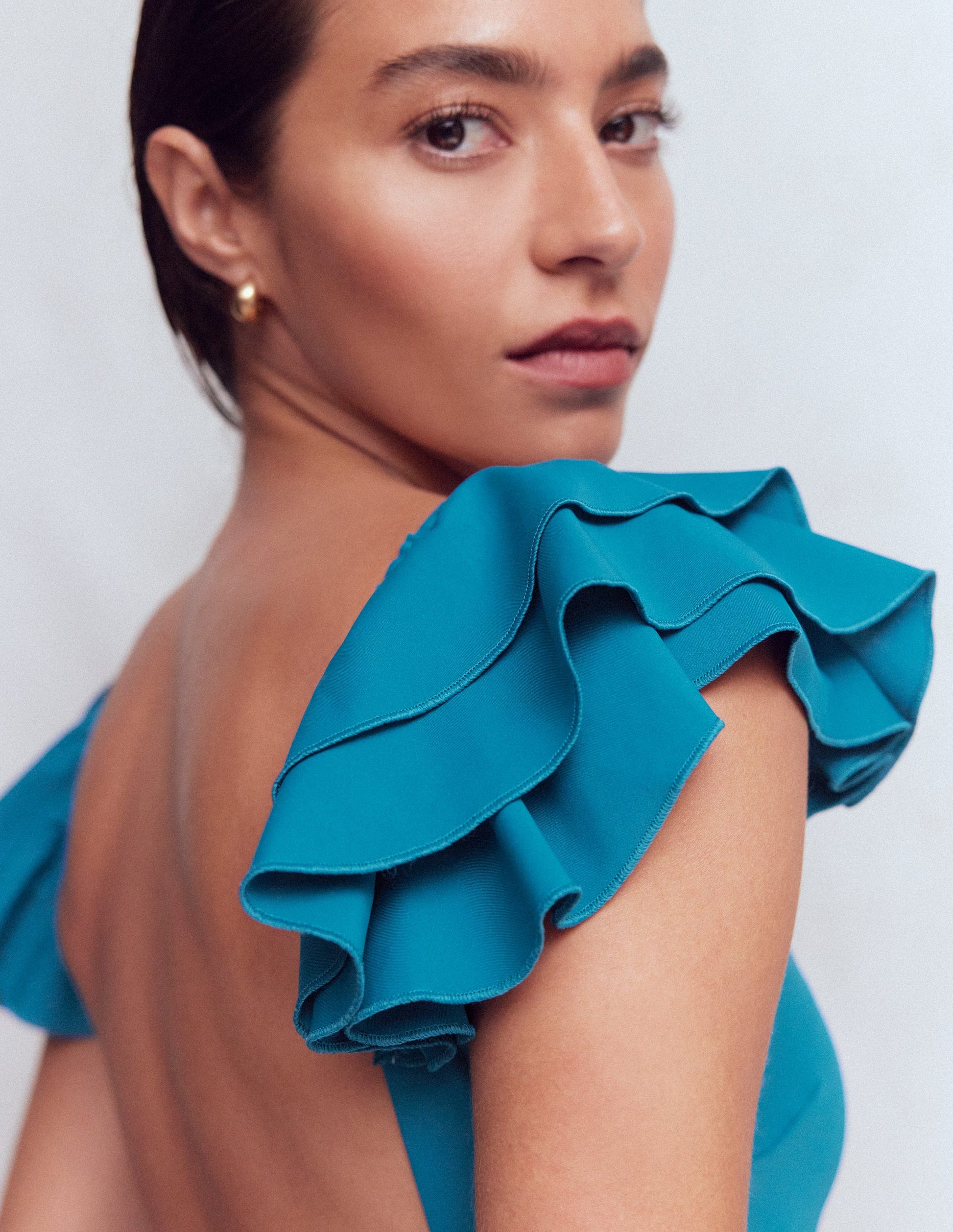 Badeanzug mit Rüschenträgern-Cosmo-2