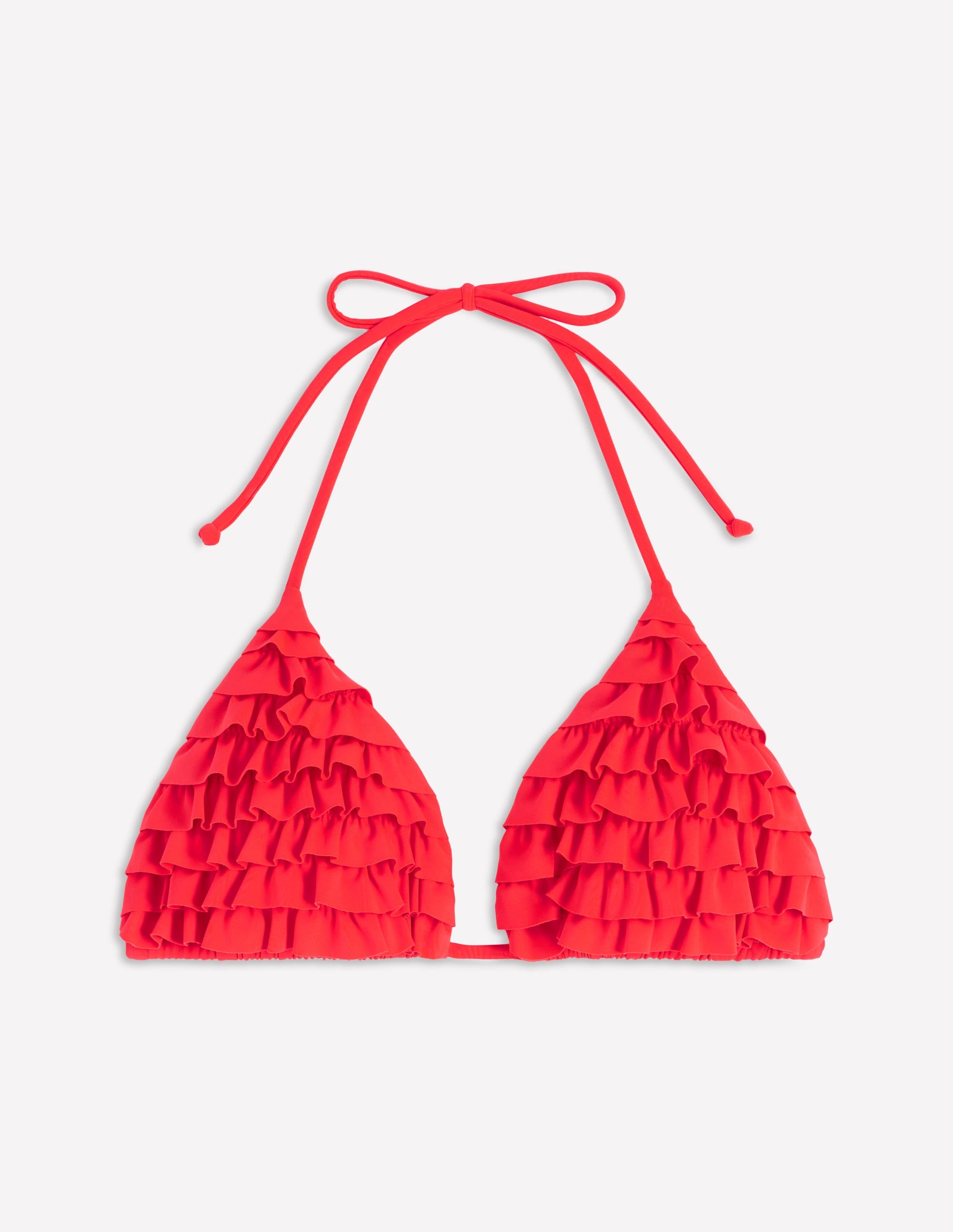 Haut de bikini à volants-Corail ardent - Image 6
