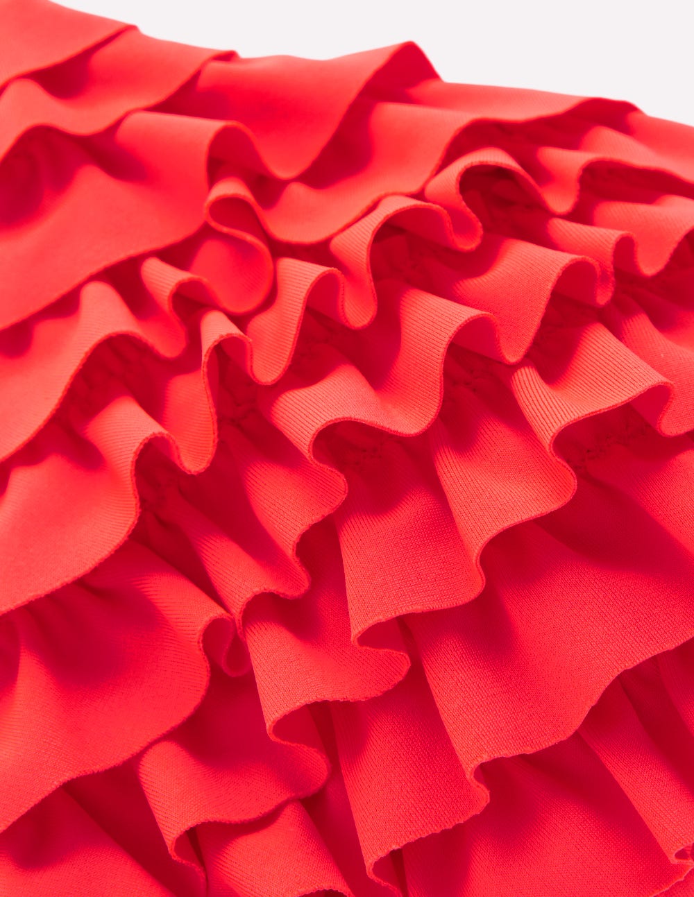 Bikinioberteil mit Rüschen-Feuriges Korallenrot-7