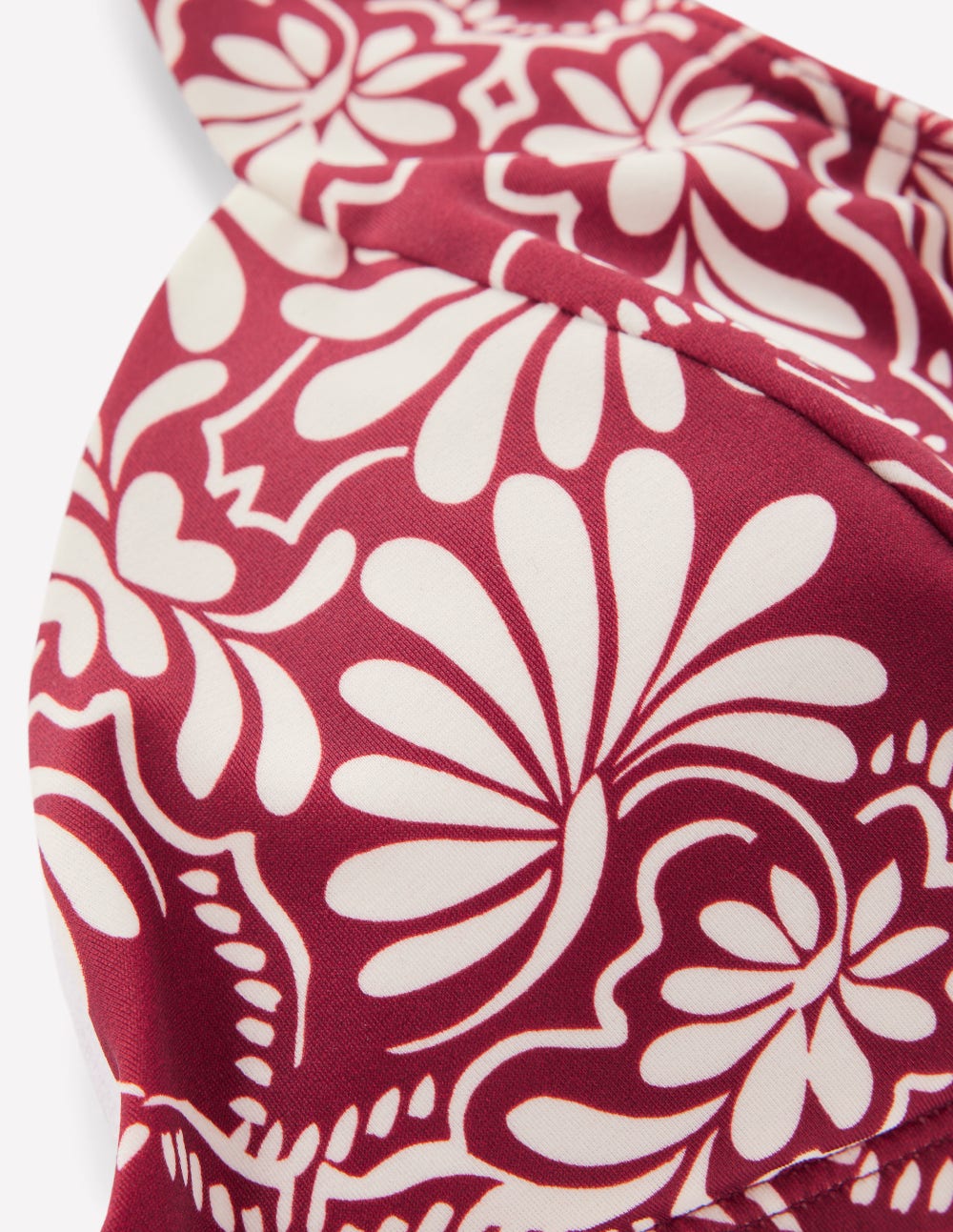 Bikinioberteil mit Herzausschnitt-Kastanienbraun, Botanischer Zauber-7