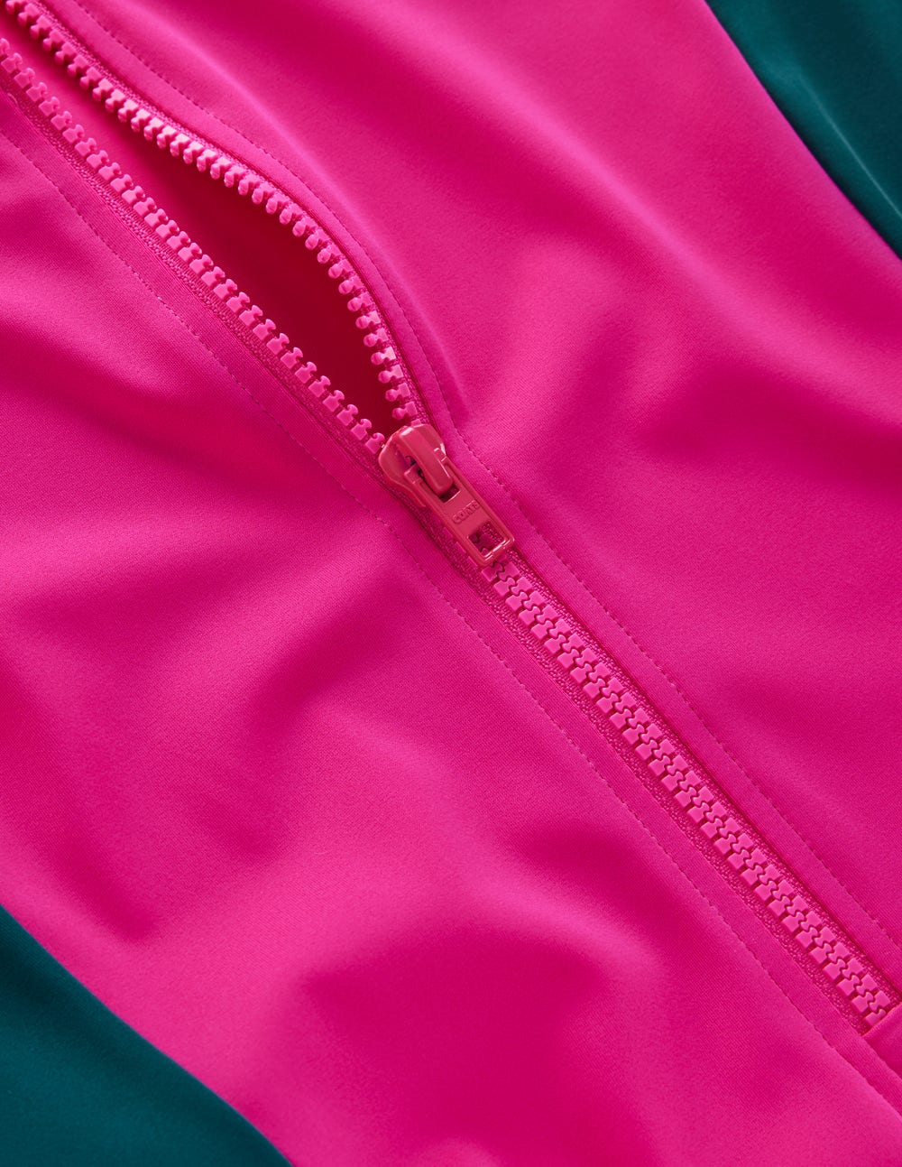 Haut de plage à manches courtes-Rose, colourblock - Image 6