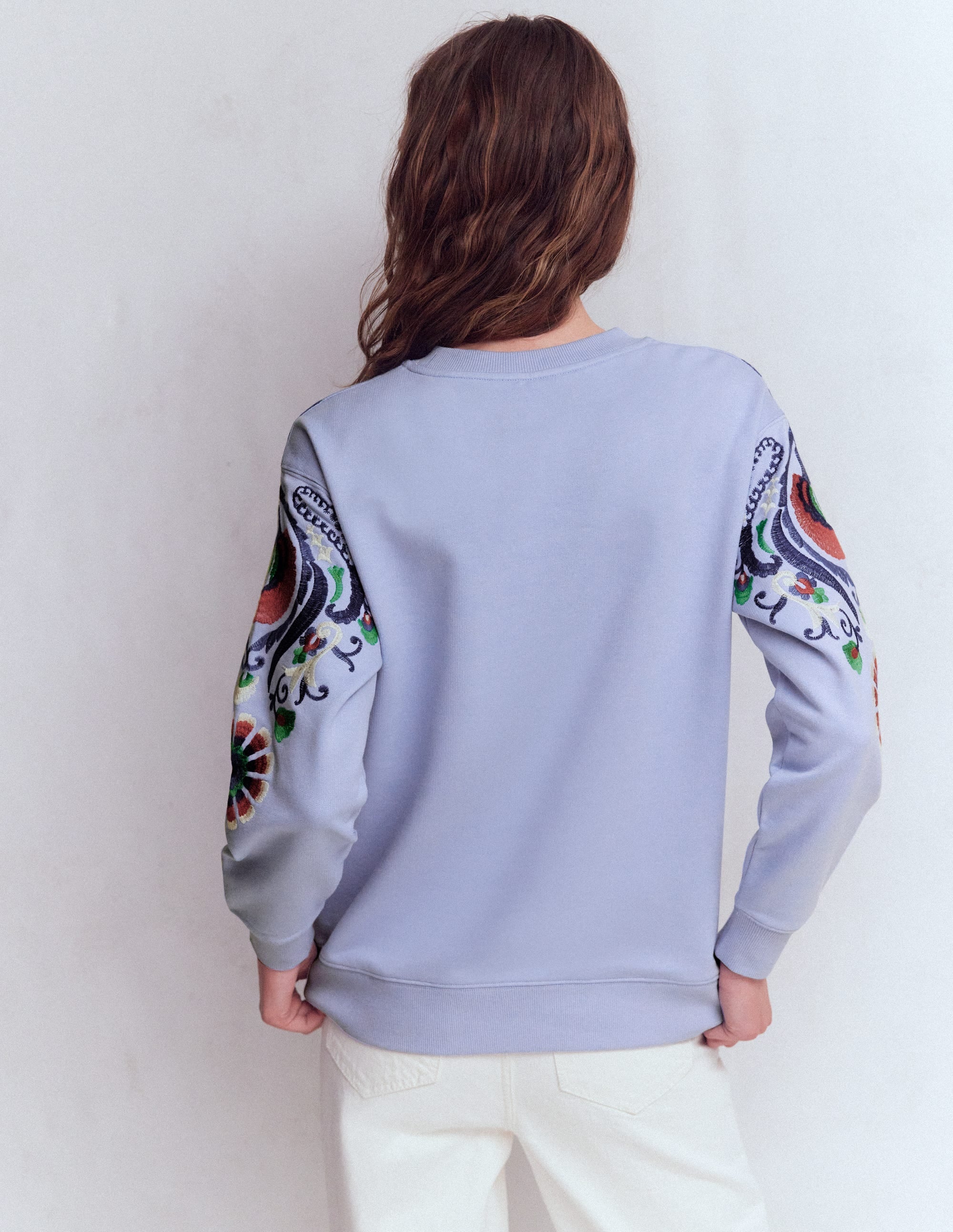 Sweat Emi brodé-Broderie bleu clair - Image 3