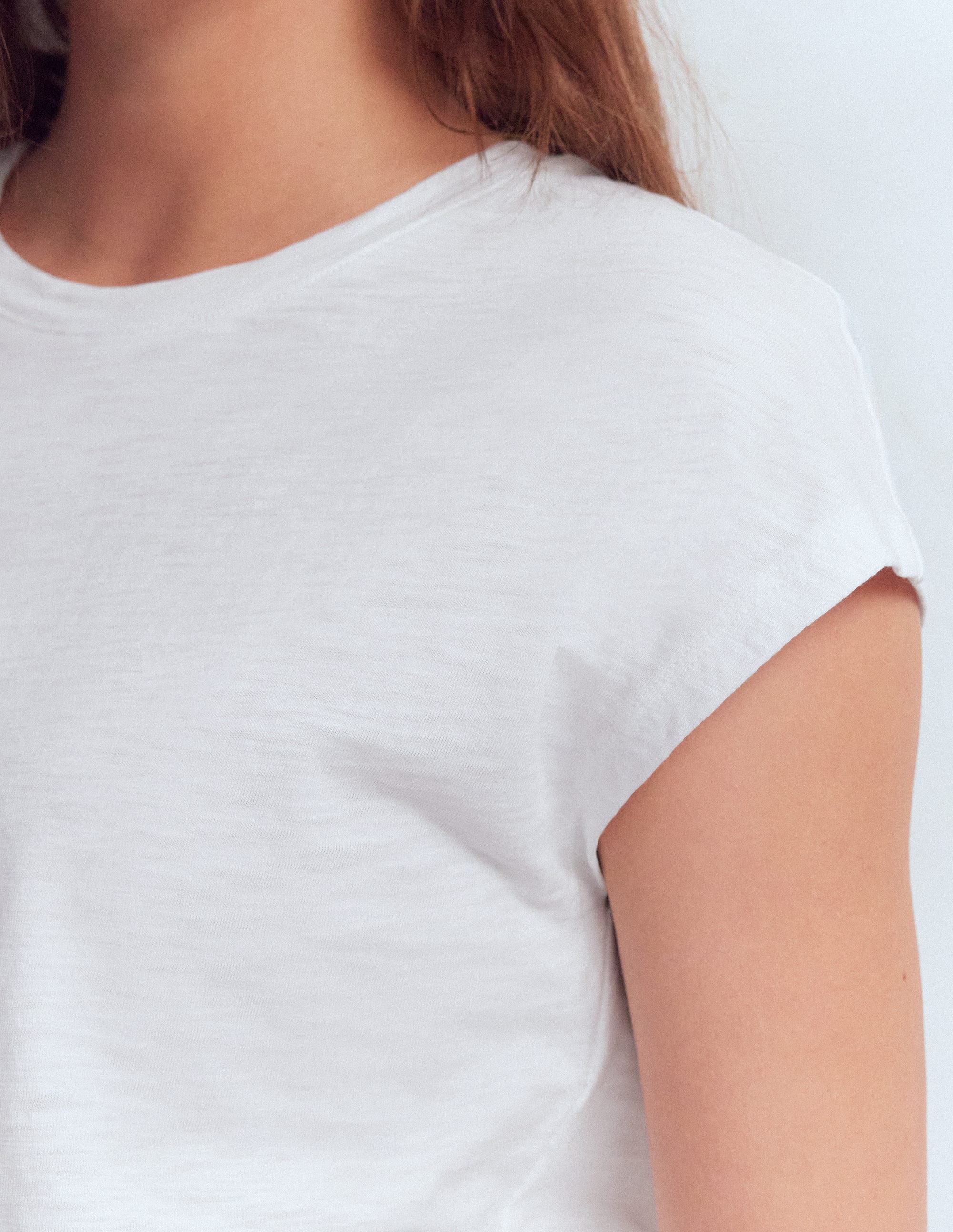 Bedrucktes T-Shirt mit Flammgarn-Weiß - Image 2