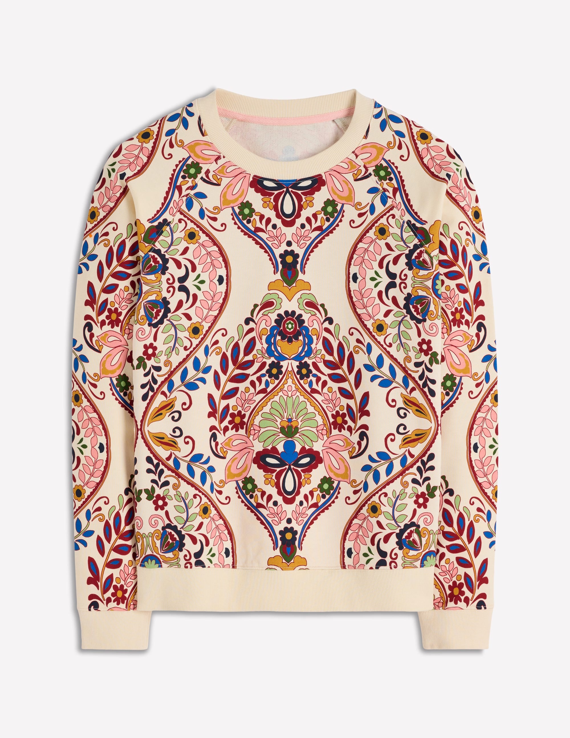 Rosa Bedrucktes Sweatshirt-Bunt, Verwunschene Gardenie - Image 6