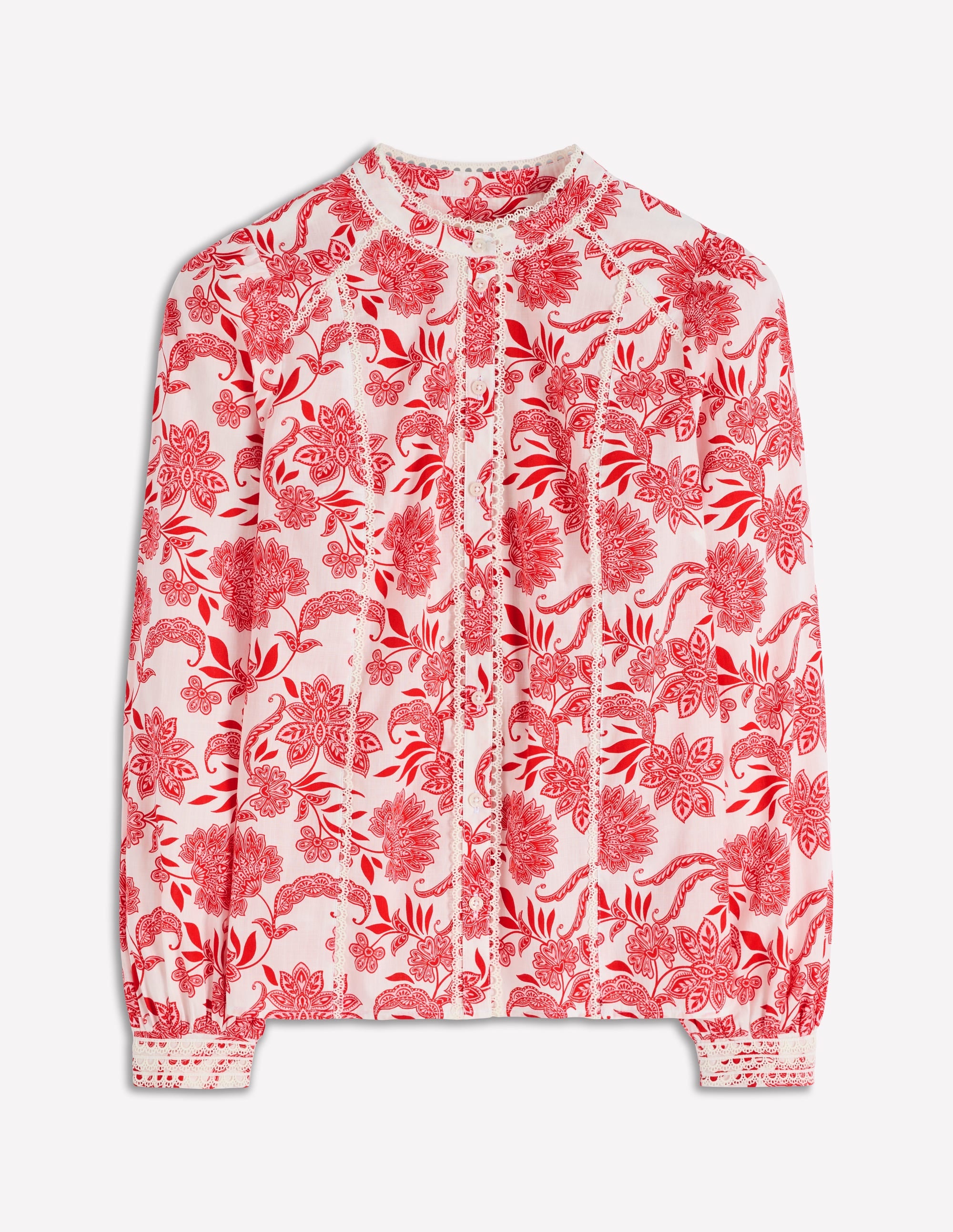 Rhea Baumwolloberteil mit Besatz-Rosa, Elegante Blüten - Image 6