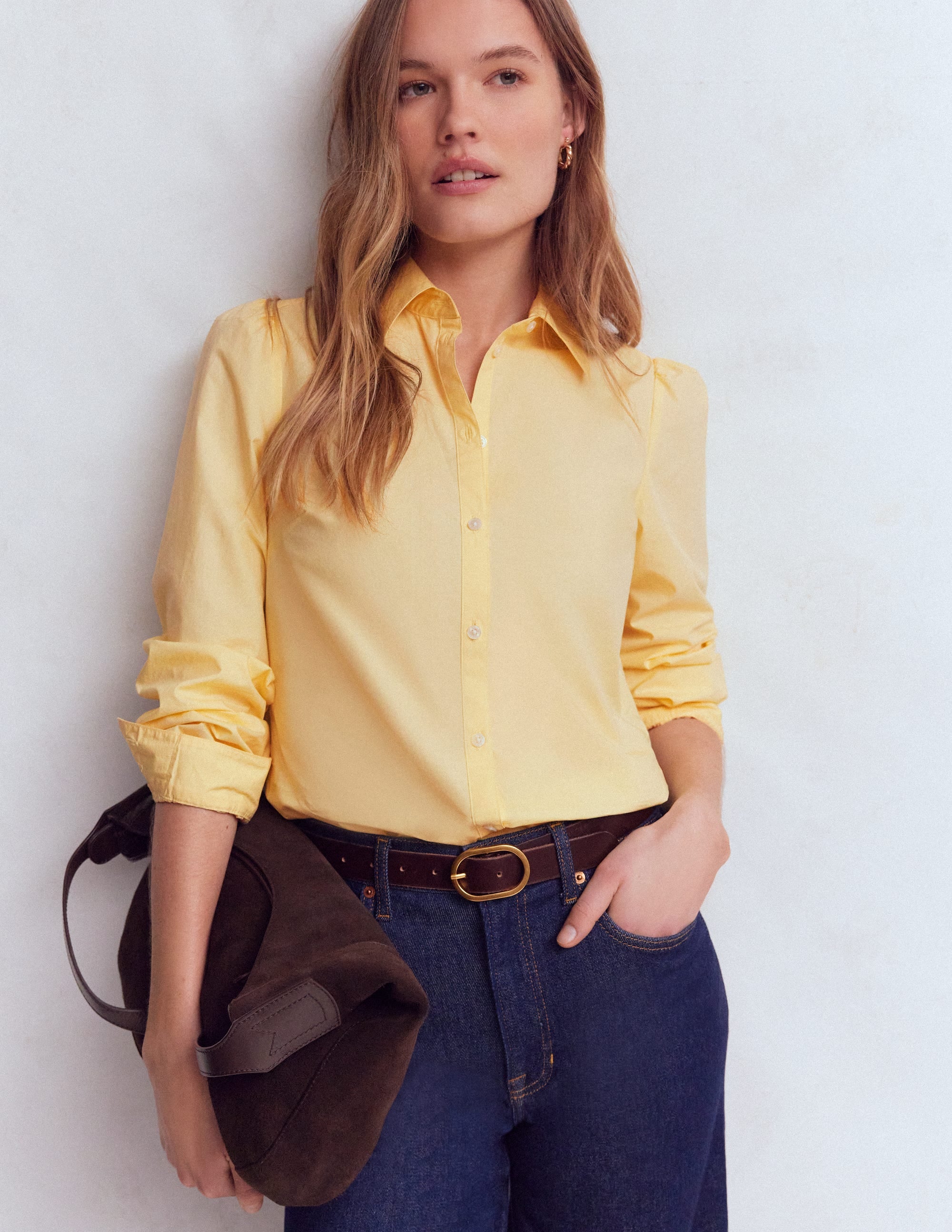 Chemise Cara en coton-Crème au beurre - Image 1