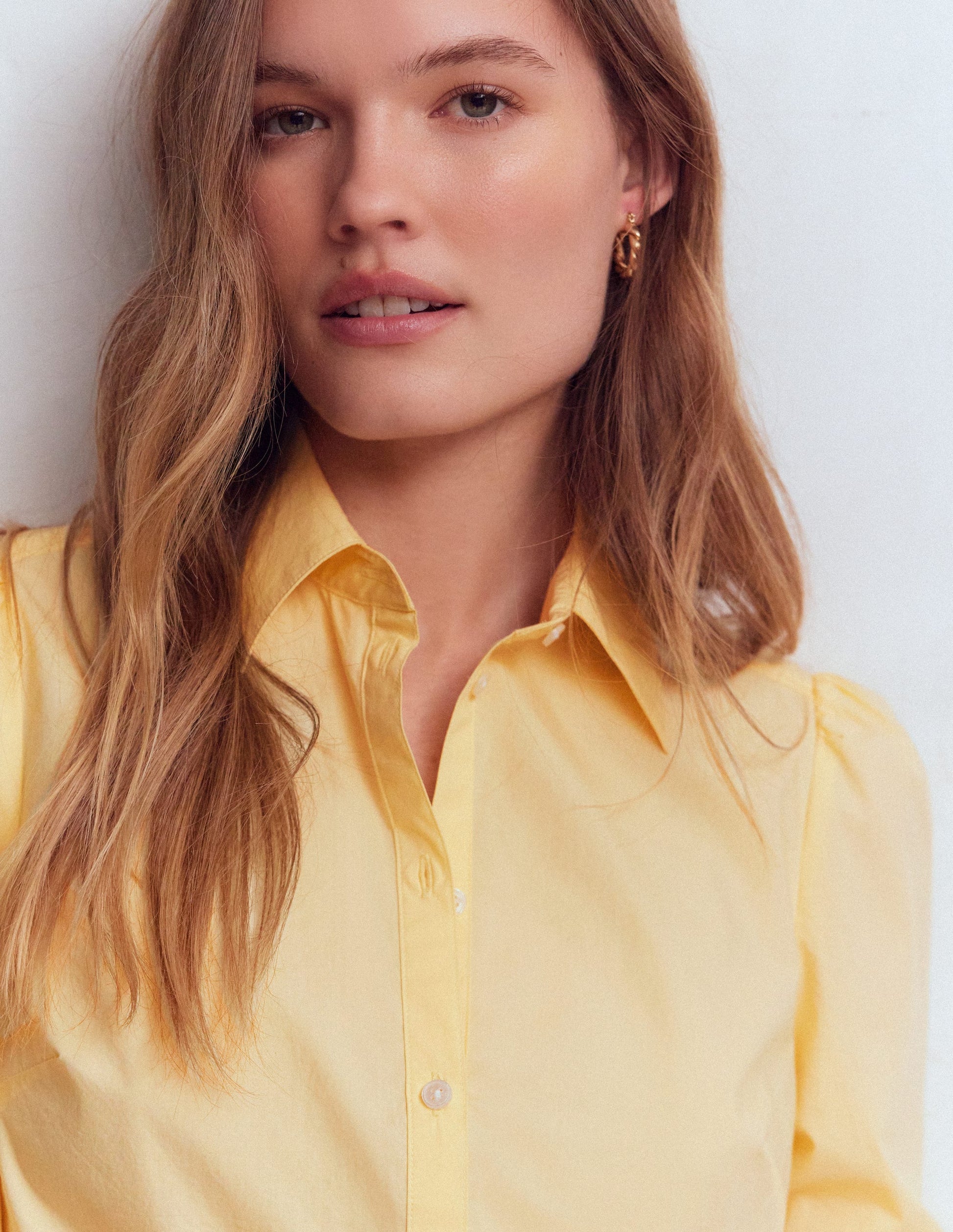 Cara Baumwollhemd-Buttercreme-2