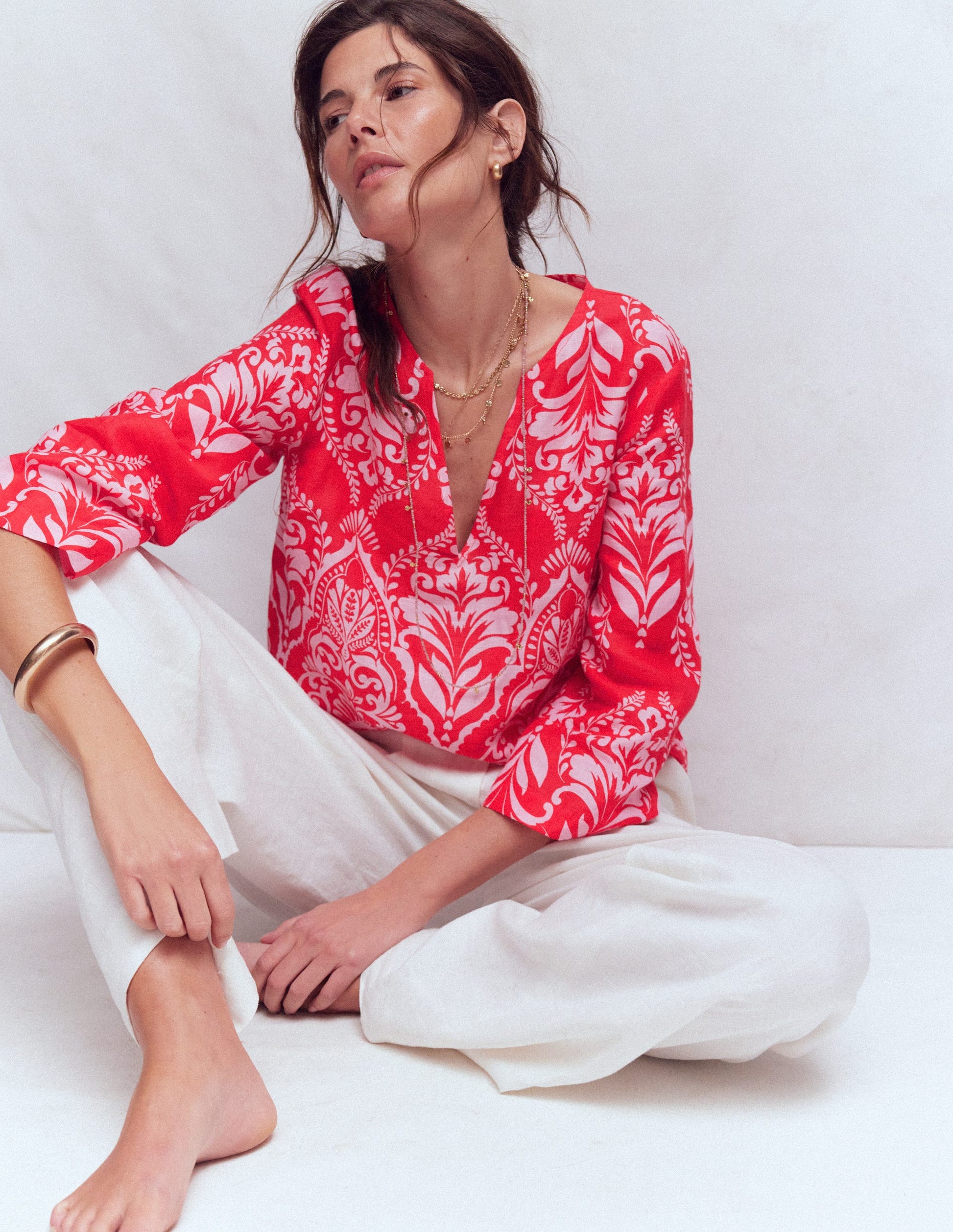 Cleo Leinenoberteil-Mohnblumenrot, Ziergarten-2