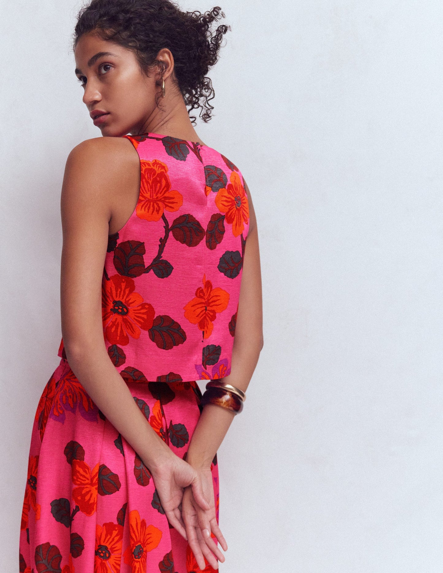 Débardeur habillé-Multi, motif Elaborate Bloom