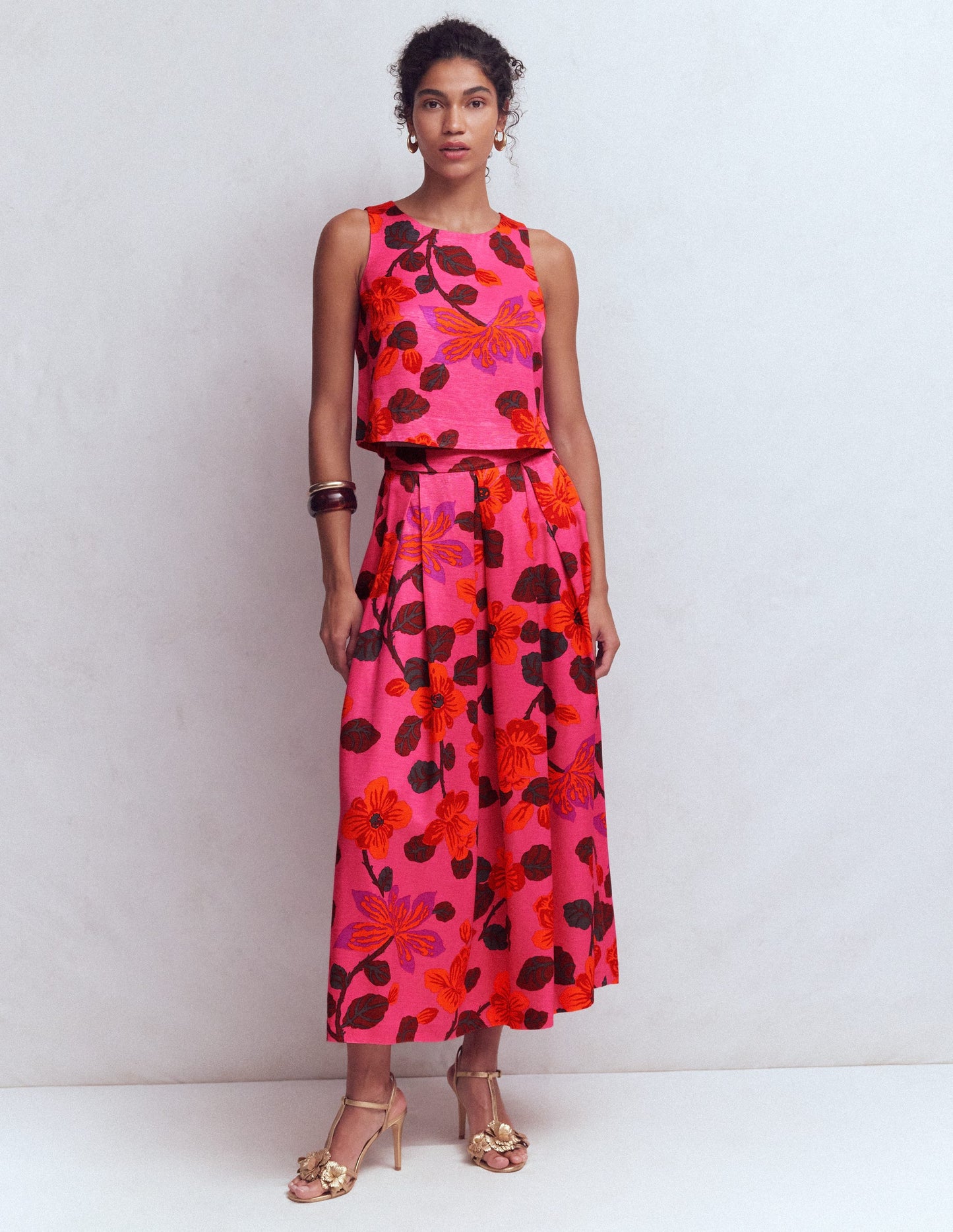 Débardeur habillé-Multi, motif Elaborate Bloom