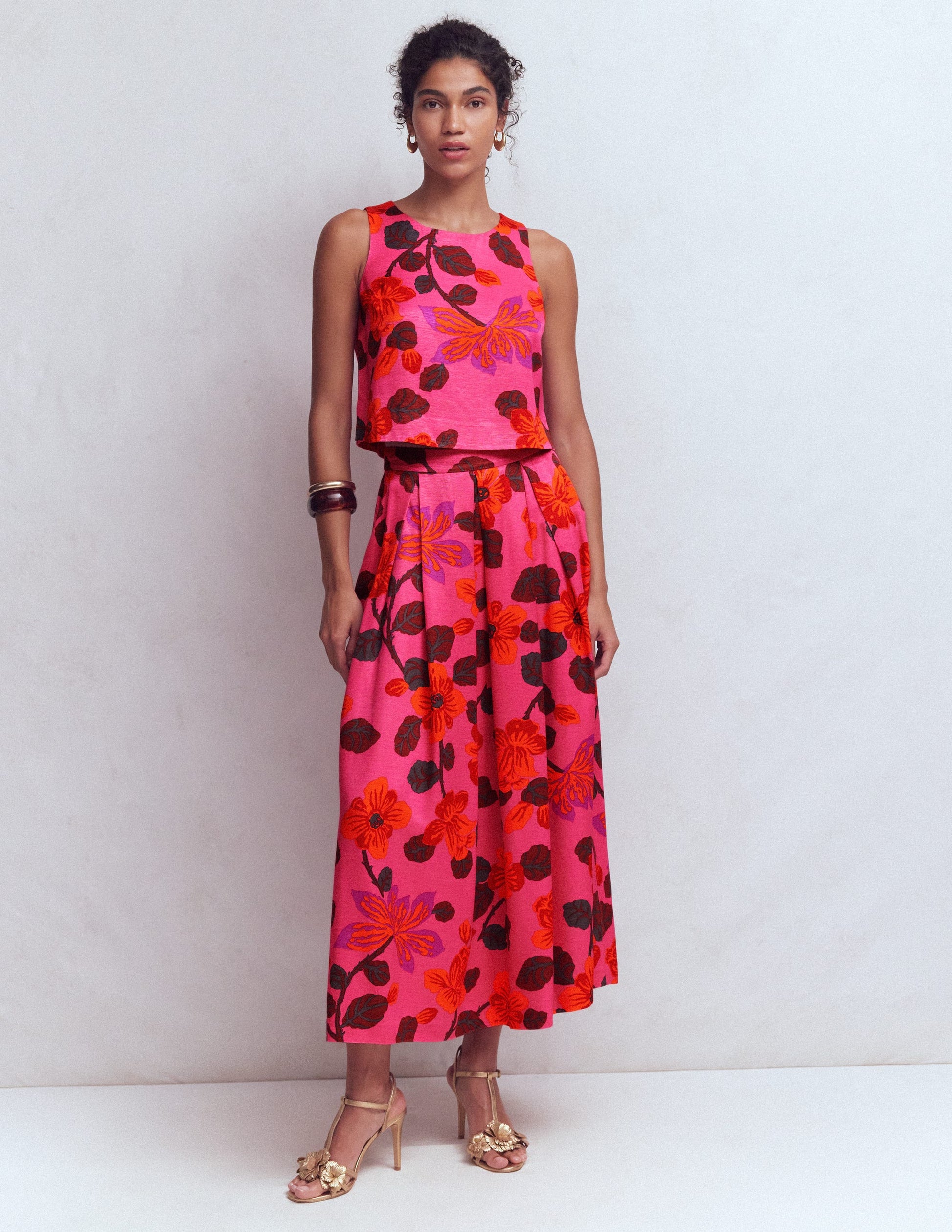 Débardeur habillé-Multi, motif Elaborate Bloom-6