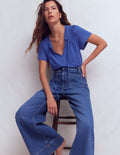 Edi T-Shirt mit Besatz-Beaucoup Blue
