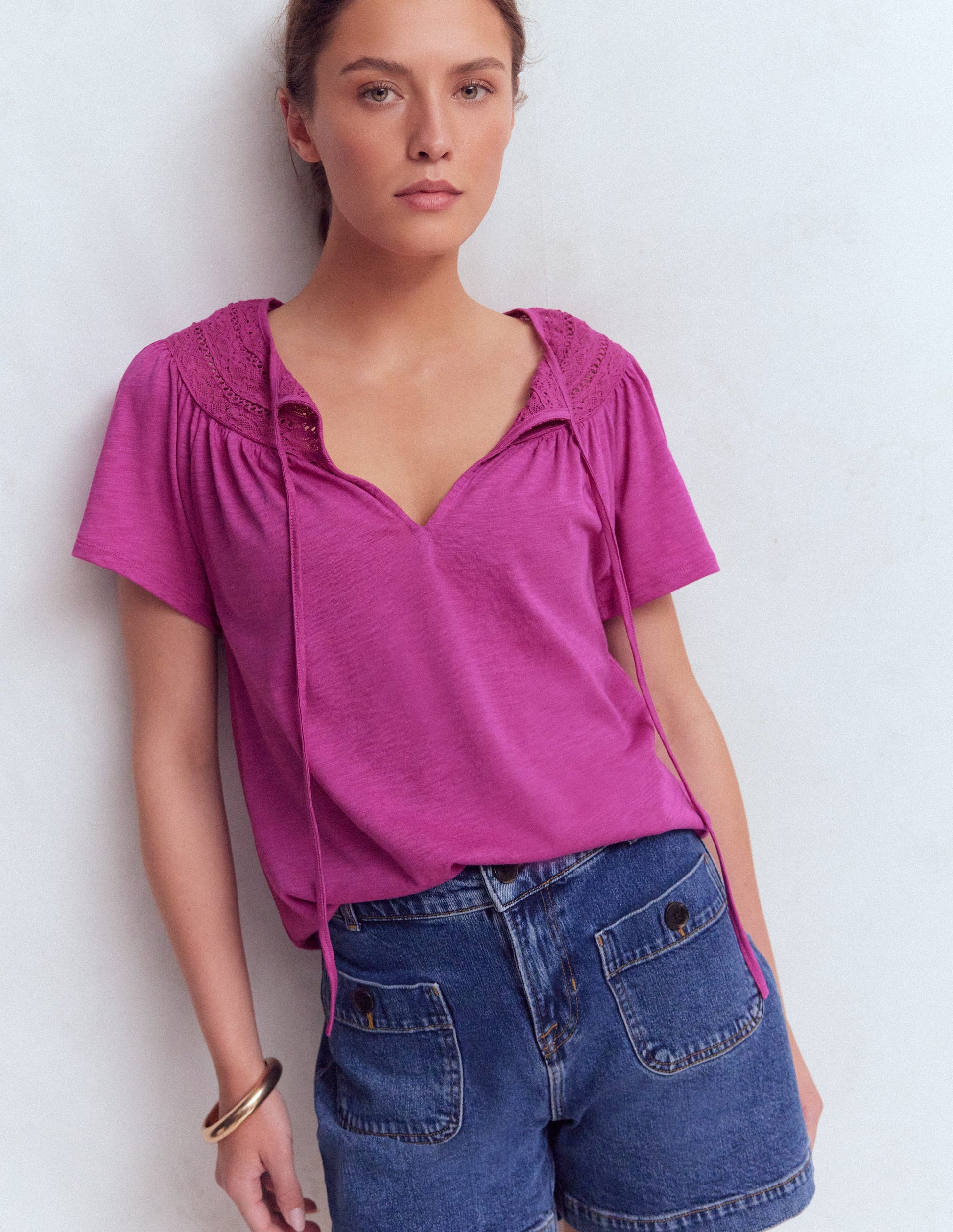 T-shirt Edi à détails-Passiflore-4