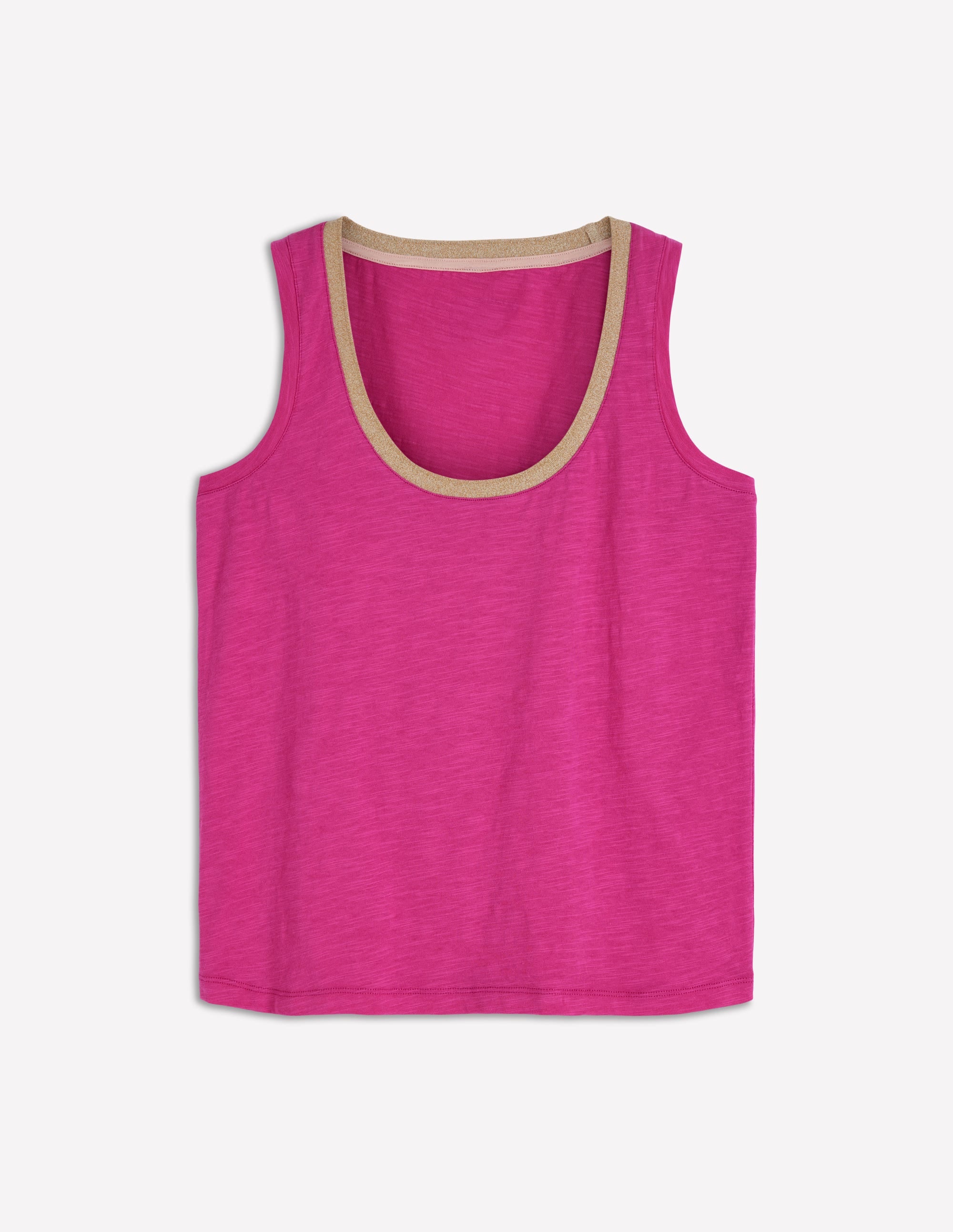 Top mit Metallic-Besatz und tiefem Rundhalsausschnitt-Cosmeen-Pink - Image 5
