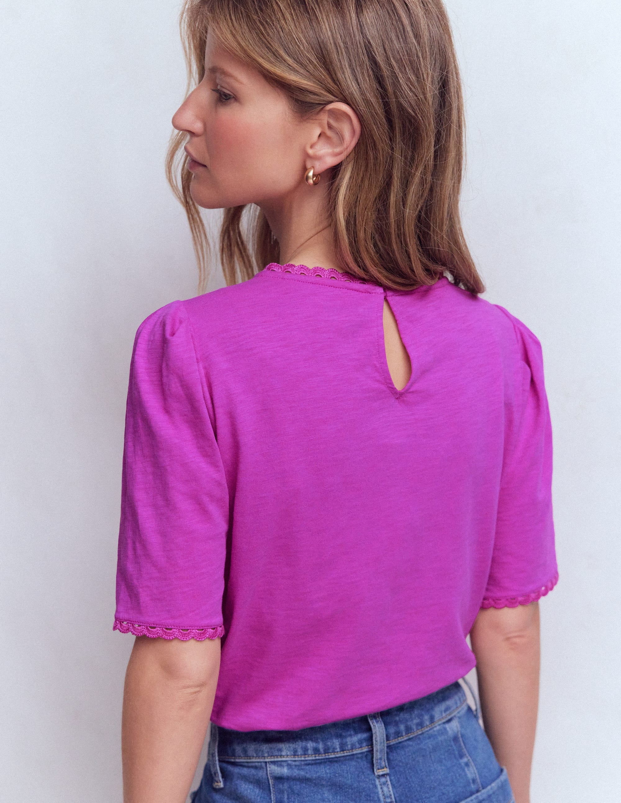 T-shirt Ali à bordures-Passiflore - Image 3