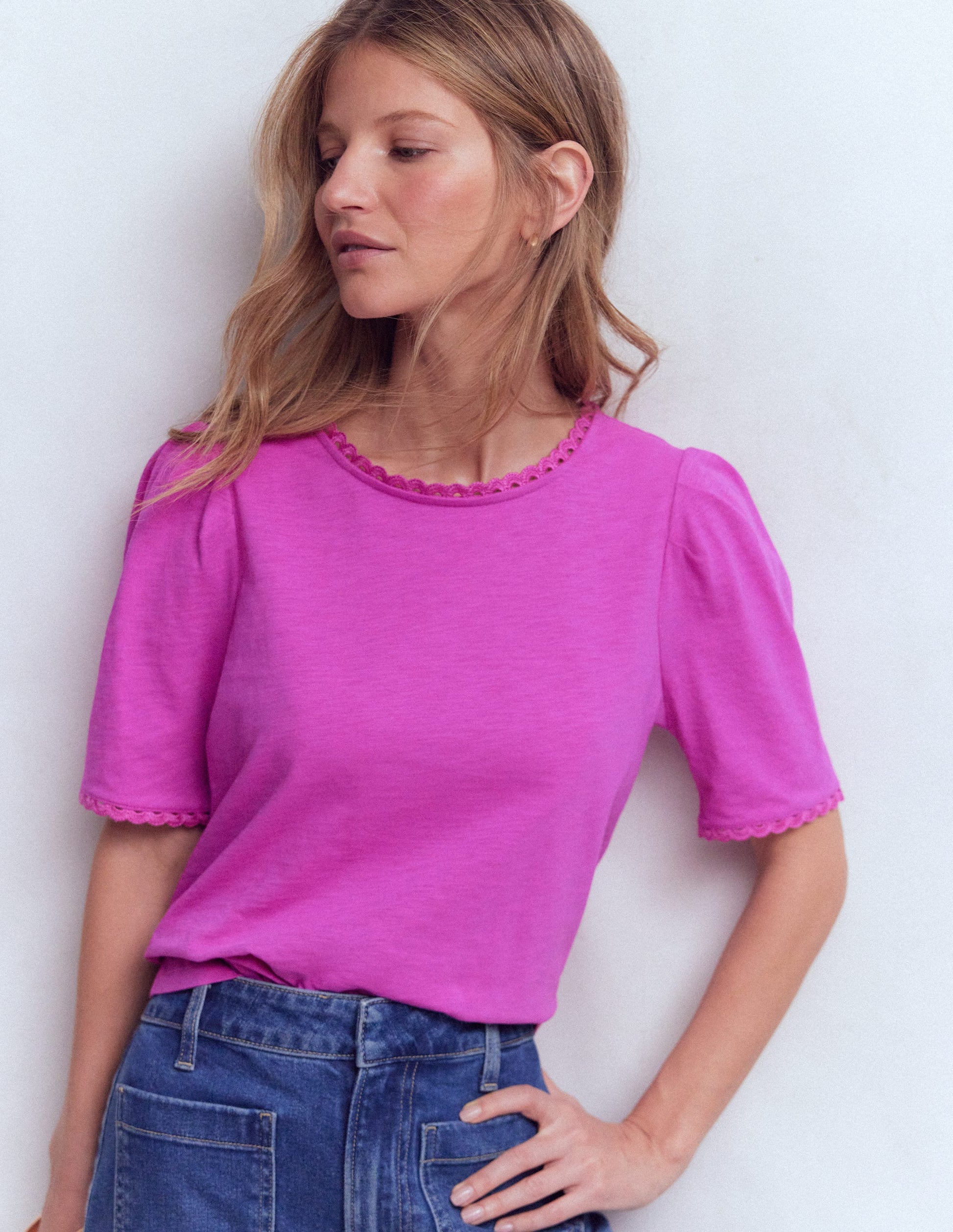 Ali T-Shirt mit Muschelsaum-Passionsblume-4