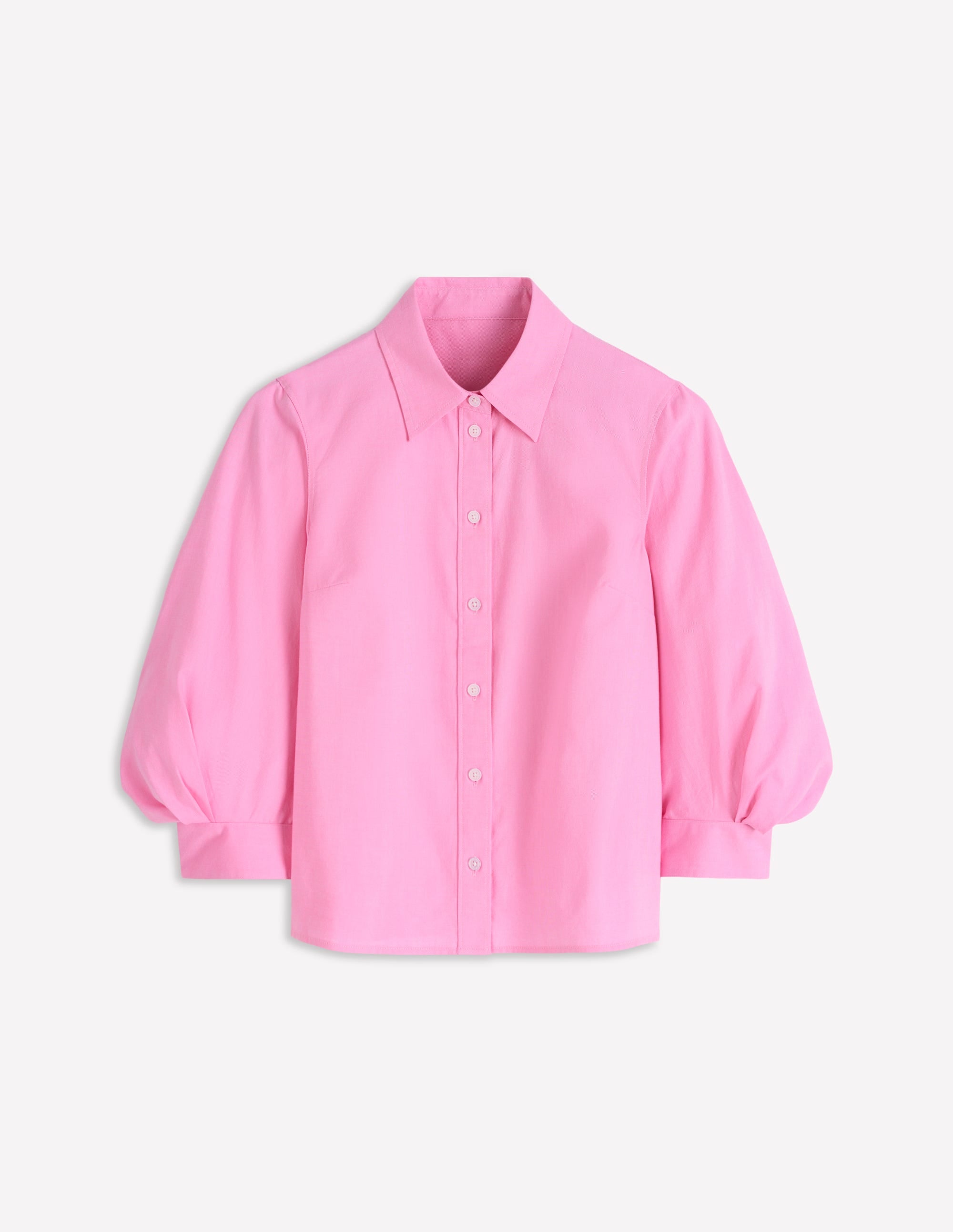 Oxfordhemd mit Puffärmeln-ROSA - Image 6