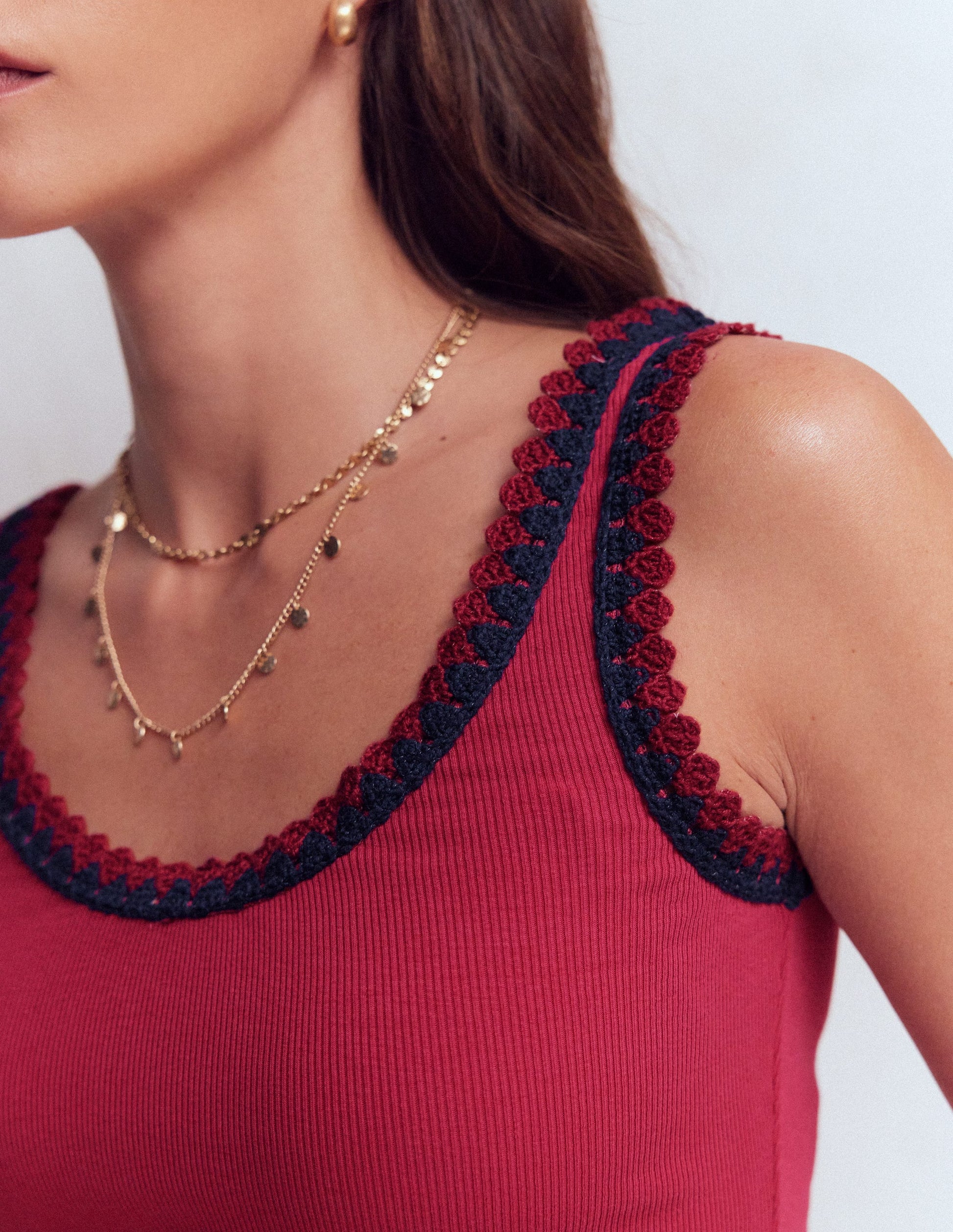 Maddie Top mit Besatz-Terrakotta-Rot-2